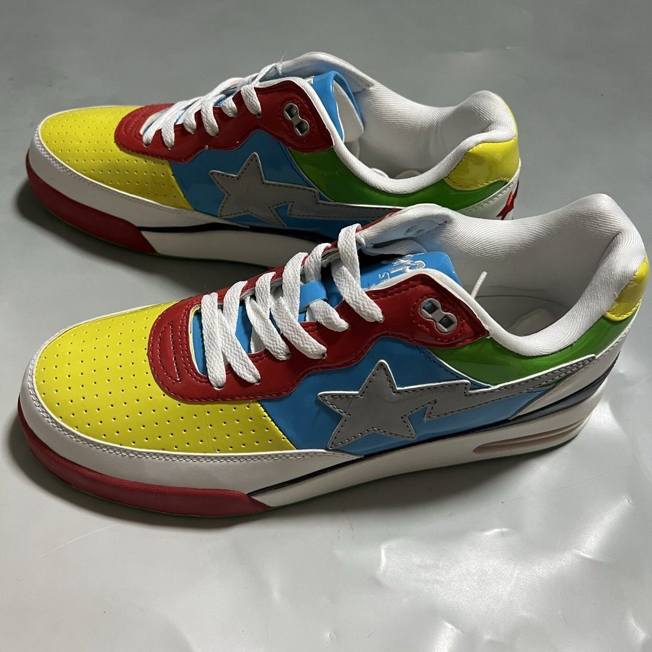 Bape BAPE road sta multi color patent leather Size US 12 / EU 45 - 2 Thumbnail