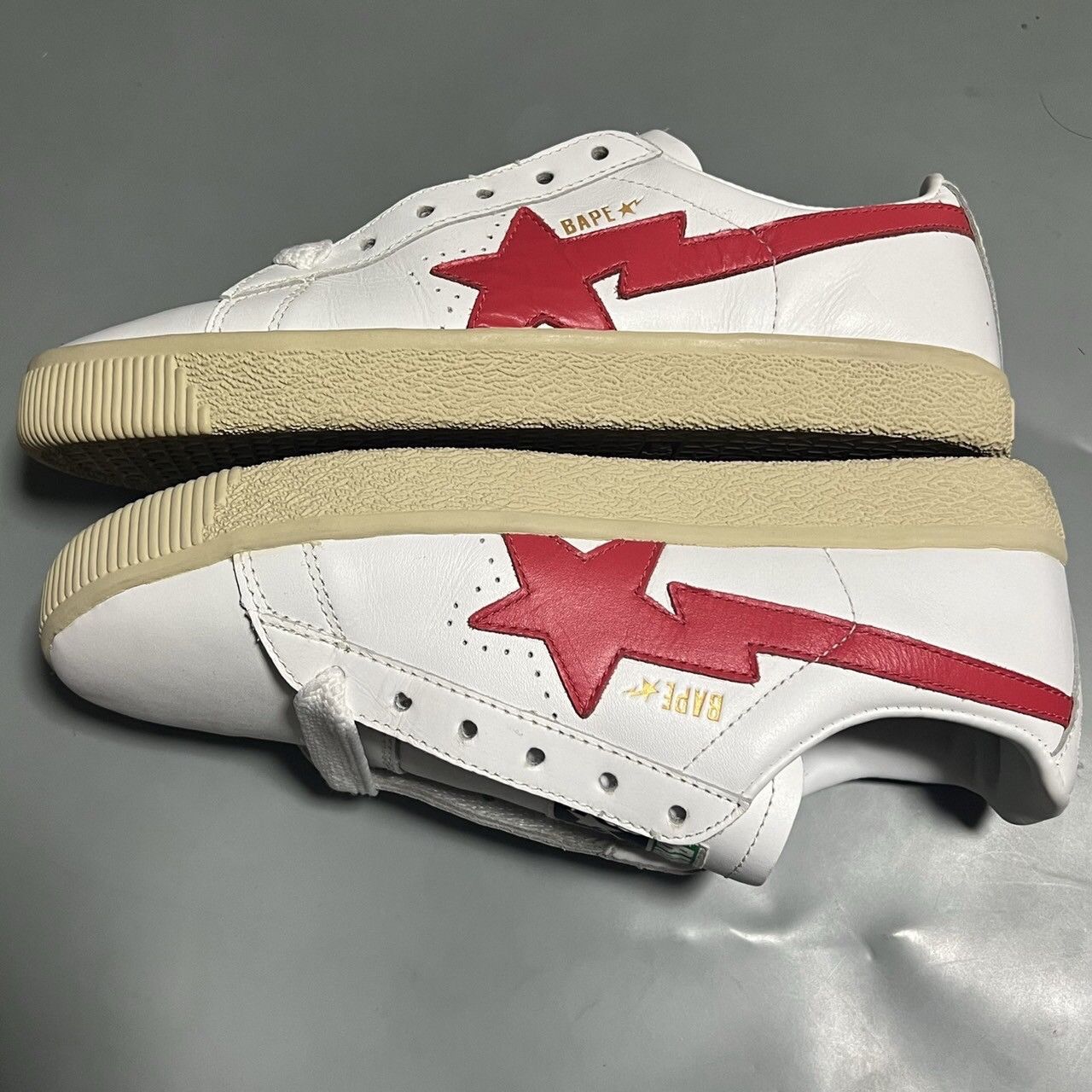 Bape BAPE crepsta White/Red Size US 10 / EU 43 - 3 Thumbnail