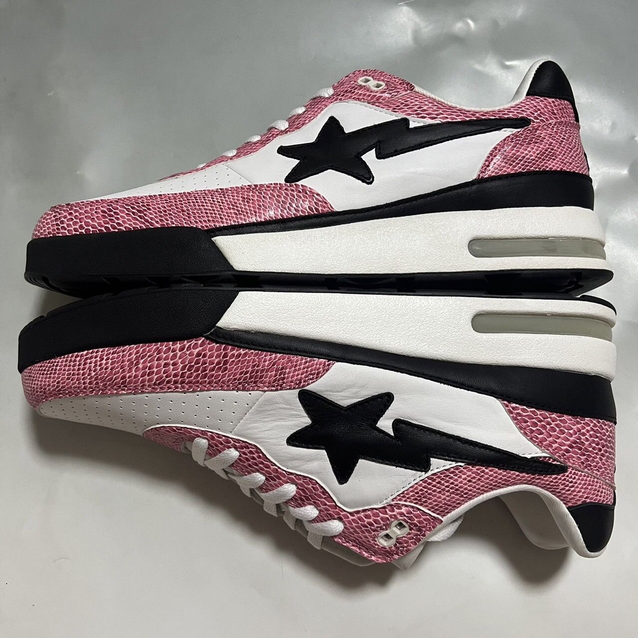 Bape 2007 BAPE roadsta White/leather/snake Size US 13 / EU 46 - 3 Thumbnail