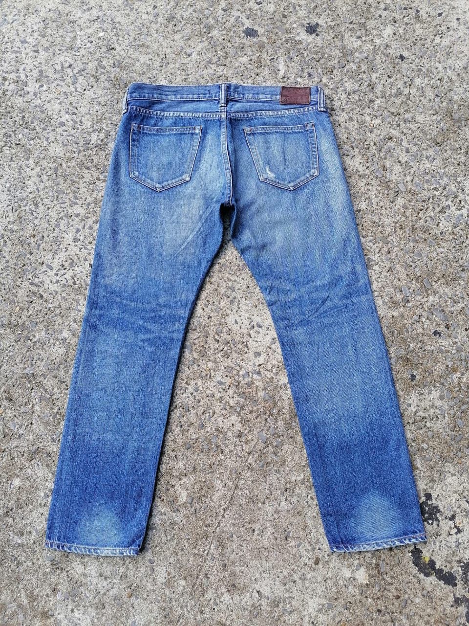 Japanese Brand × Johnbull John Bull Distressed Selvedge Denim Jeans Size US 34 / EU 50 - 6 Thumbnail