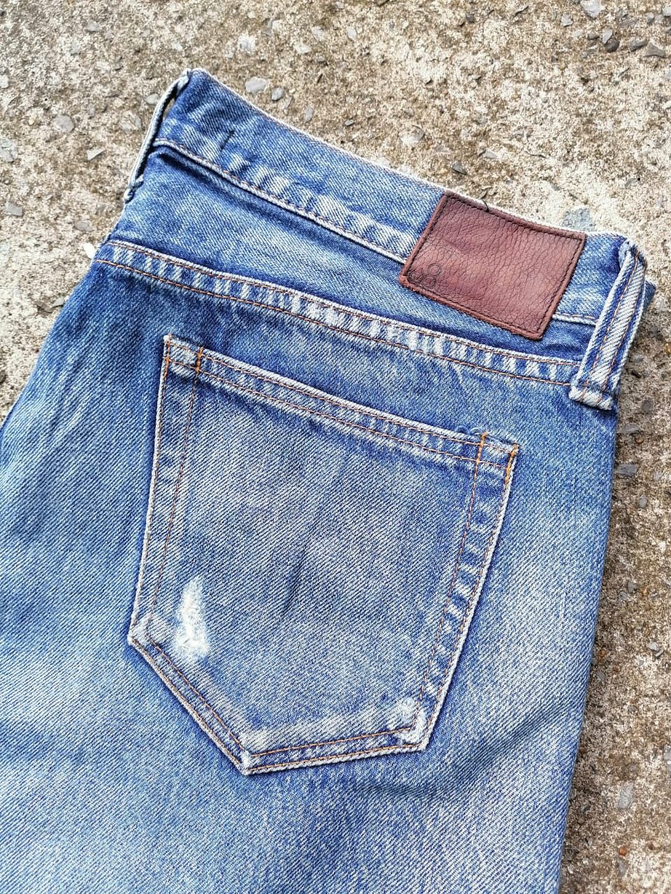 Japanese Brand × Johnbull John Bull Distressed Selvedge Denim Jeans Size US 34 / EU 50 - 5 Thumbnail