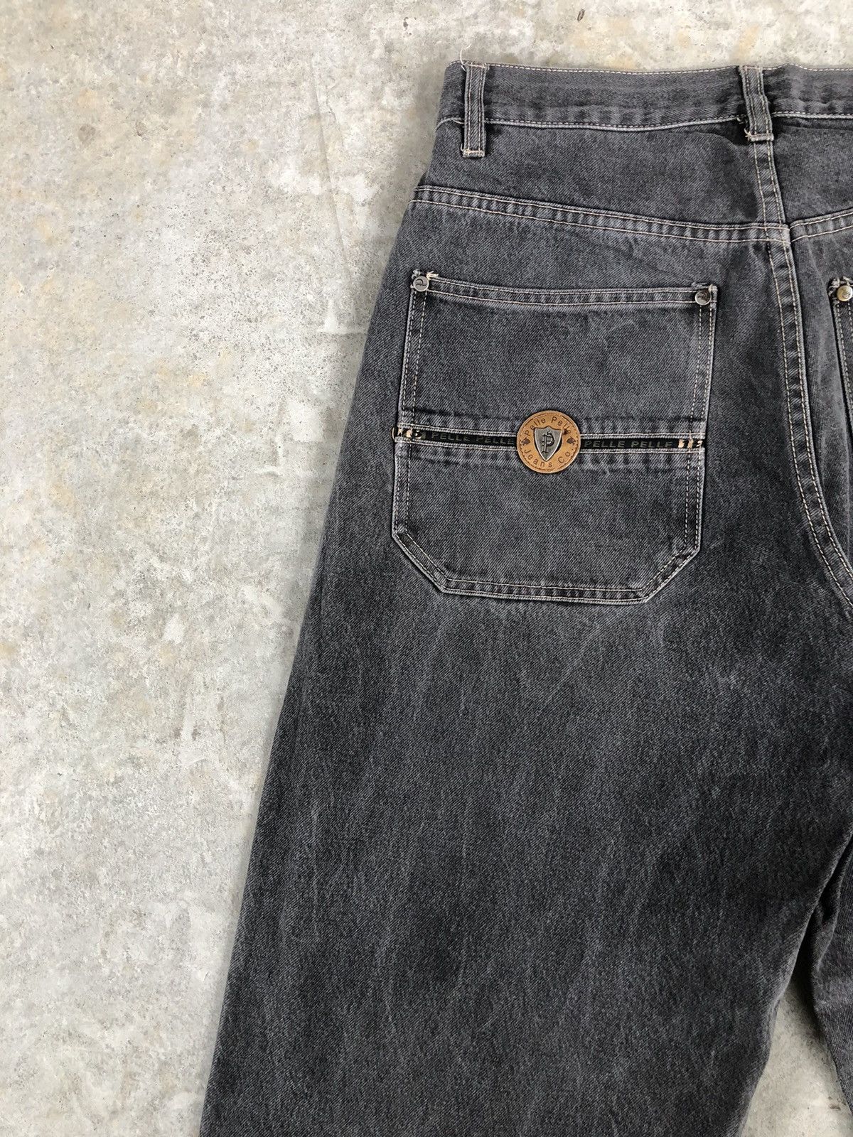 Pelle Pelle Pelle Pelle Distressed Jeans Baggy Jeans hip hop Size US 32 / EU 48 - 9 Thumbnail