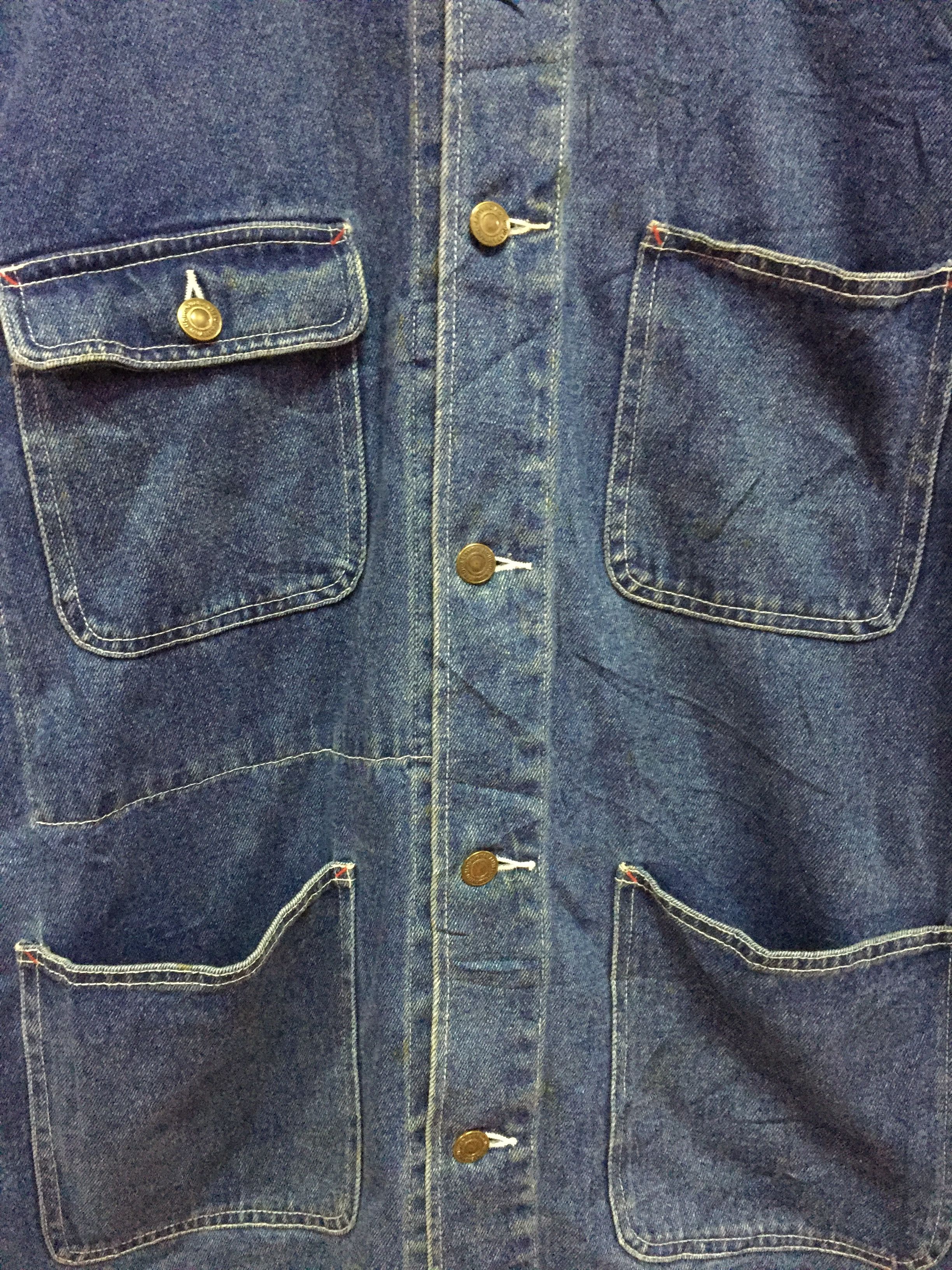Japanese Brand Red Woods Denim Jackets Size L Size US L / EU 52-54 / 3 - 3 Thumbnail