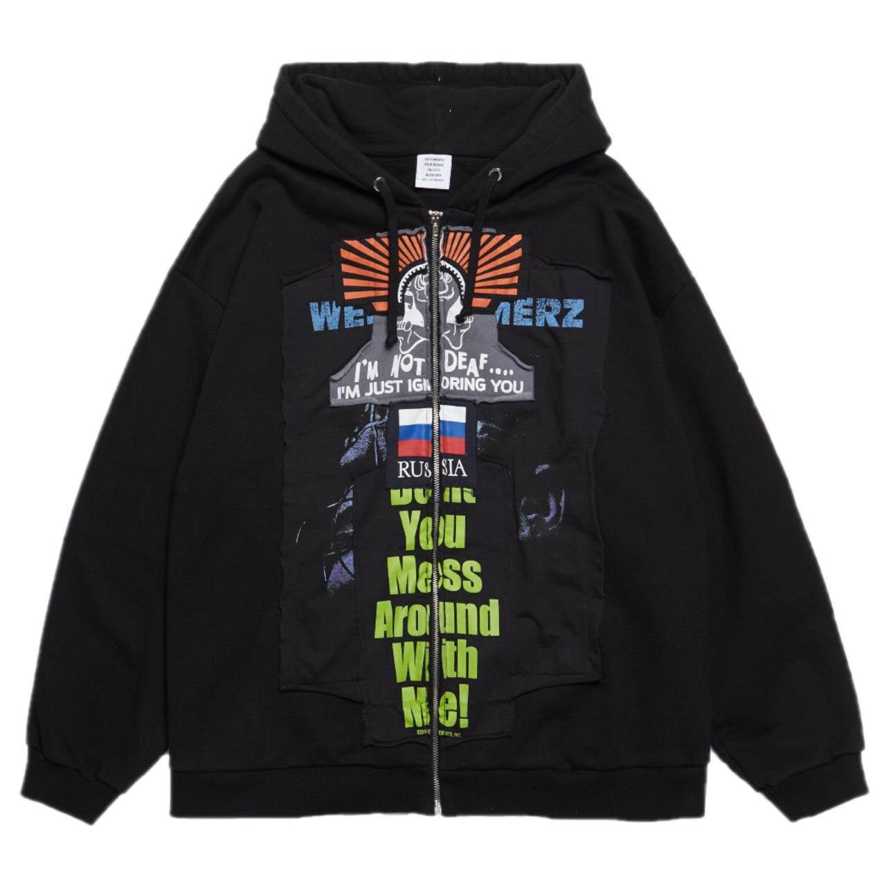 Vetements Vetements "Russian Patch" Zip Hoodie | Grailed