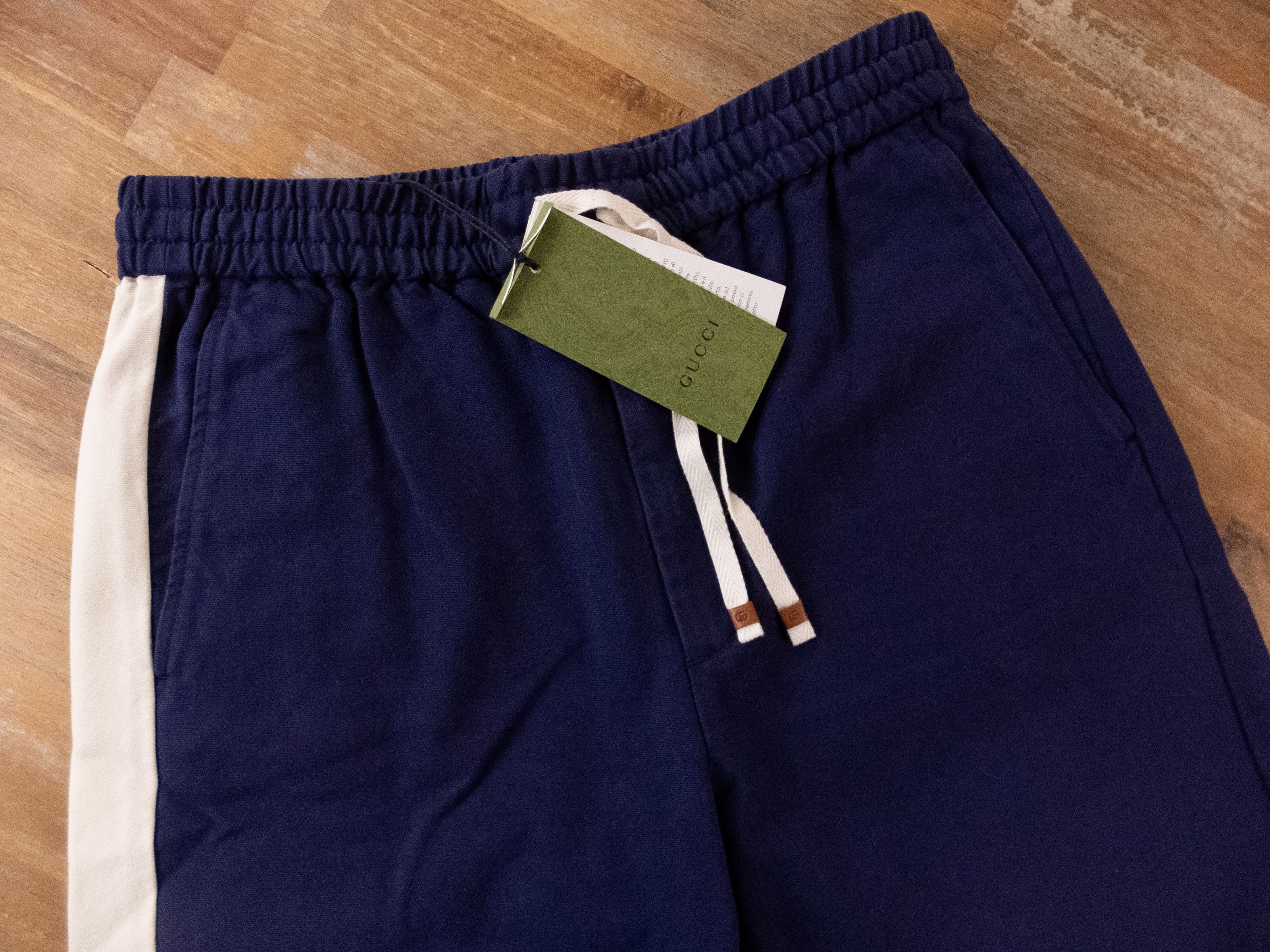 Gucci GUCCI Original blue cotton canvas drawstring pants trousers Size US 32 / EU 48 - 6 Thumbnail