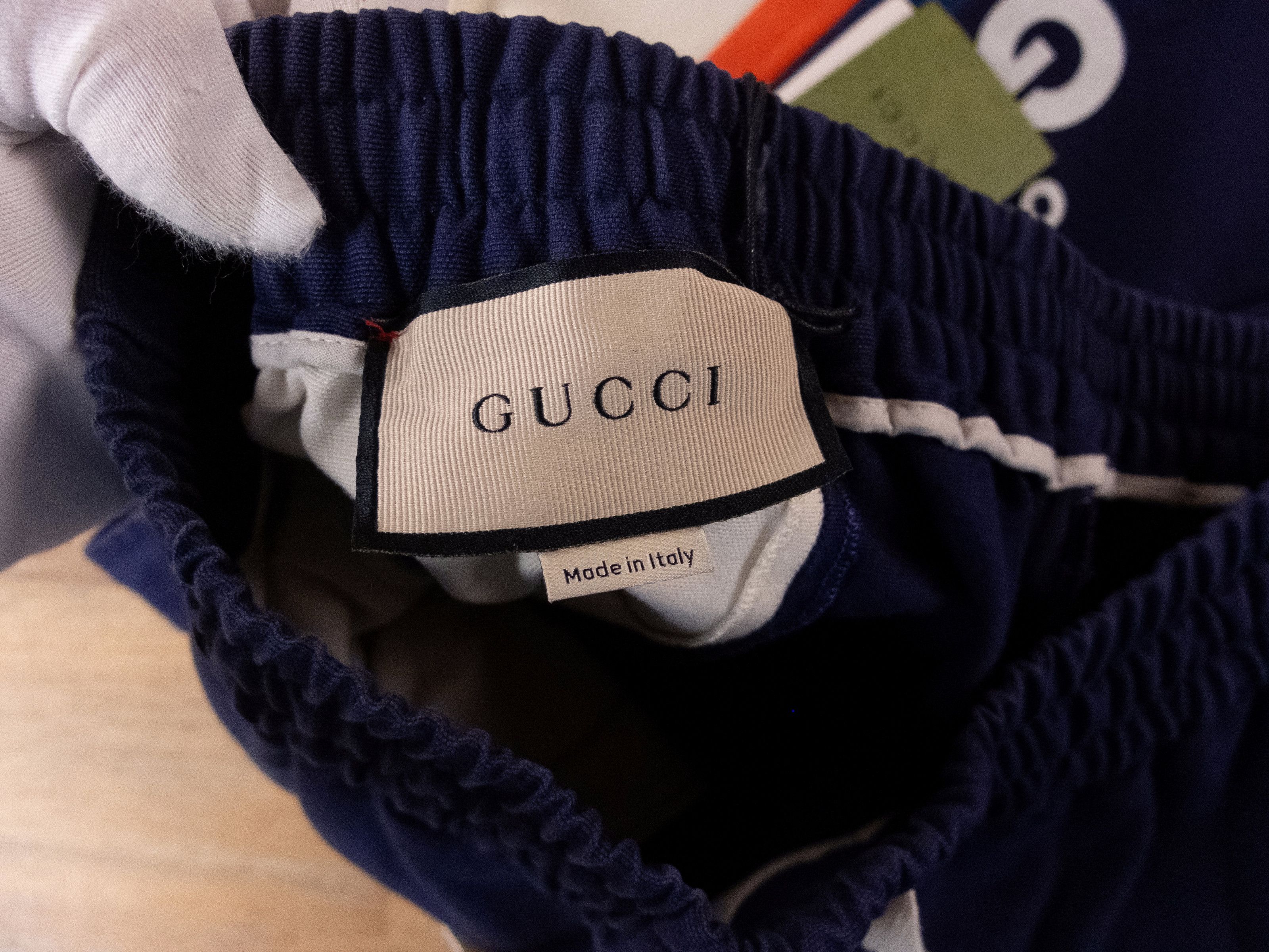 Gucci GUCCI Original blue cotton canvas drawstring pants trousers Size US 32 / EU 48 - 10 Thumbnail