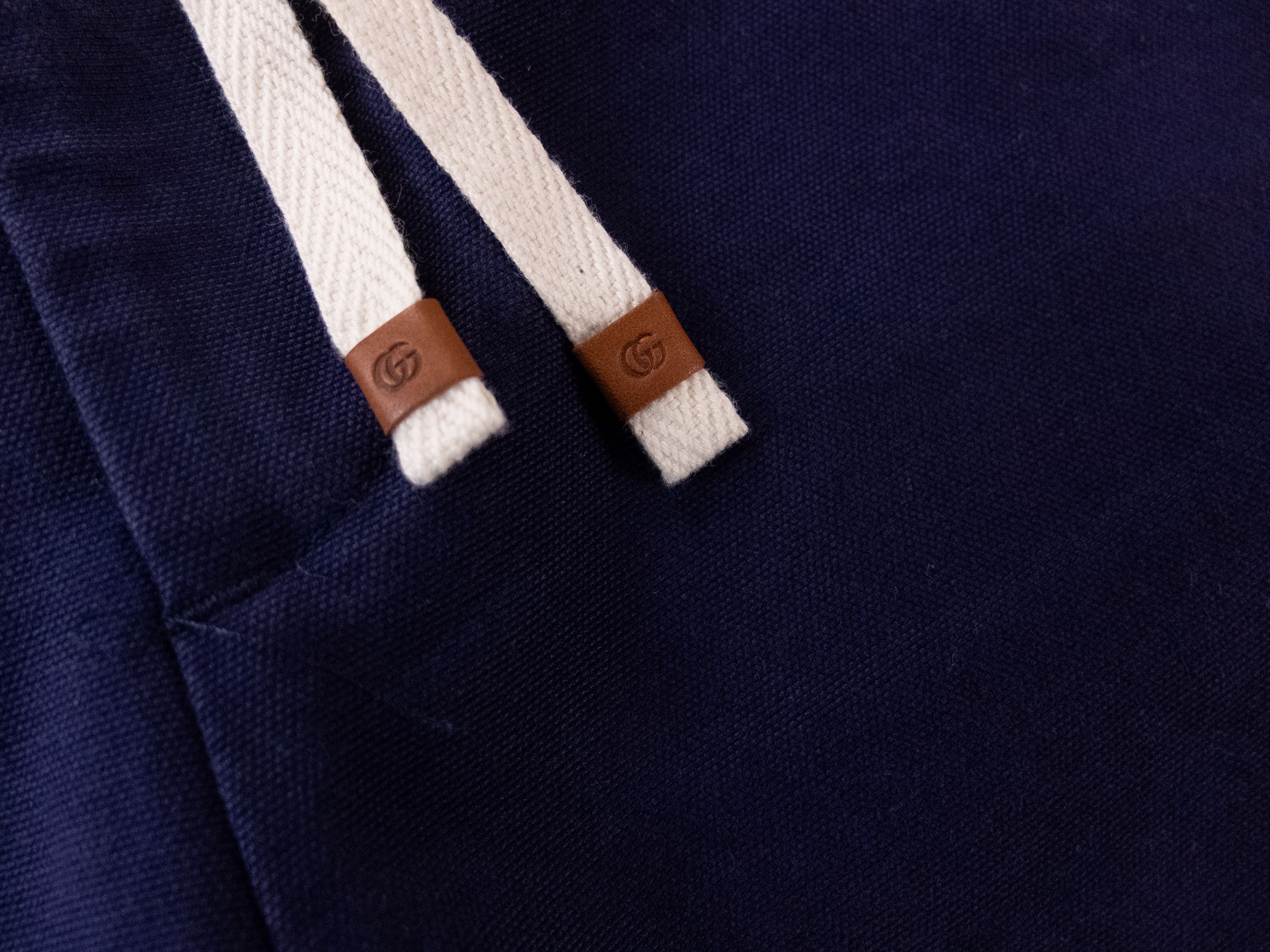Gucci GUCCI Original blue cotton canvas drawstring pants trousers Size US 32 / EU 48 - 7 Thumbnail