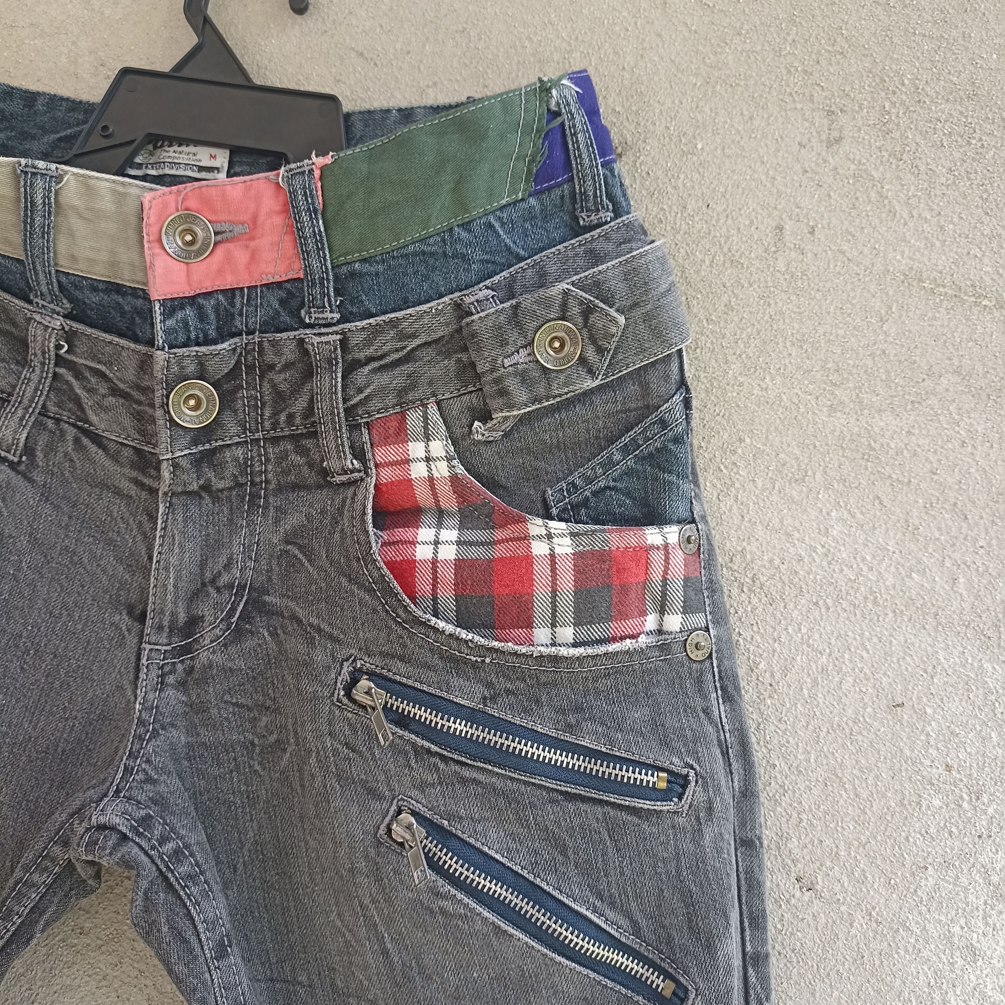 Japanese Brand Patina Seditionaries Doublewaist Patch Jeans Size US 30 / EU 46 - 6 Thumbnail