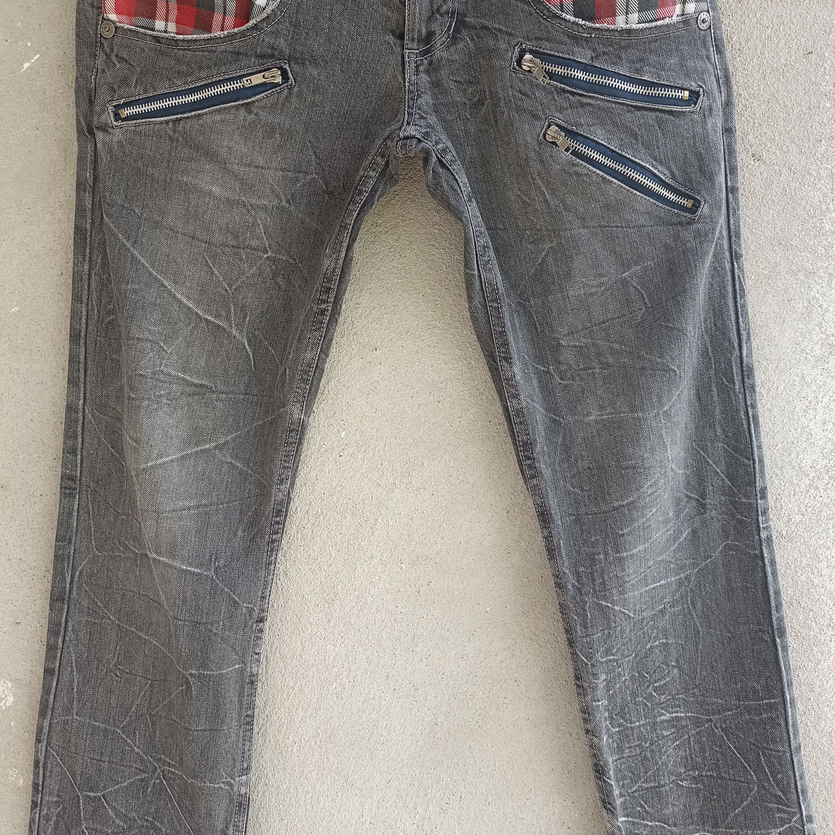 Japanese Brand Patina Seditionaries Doublewaist Patch Jeans Size US 30 / EU 46 - 3 Thumbnail