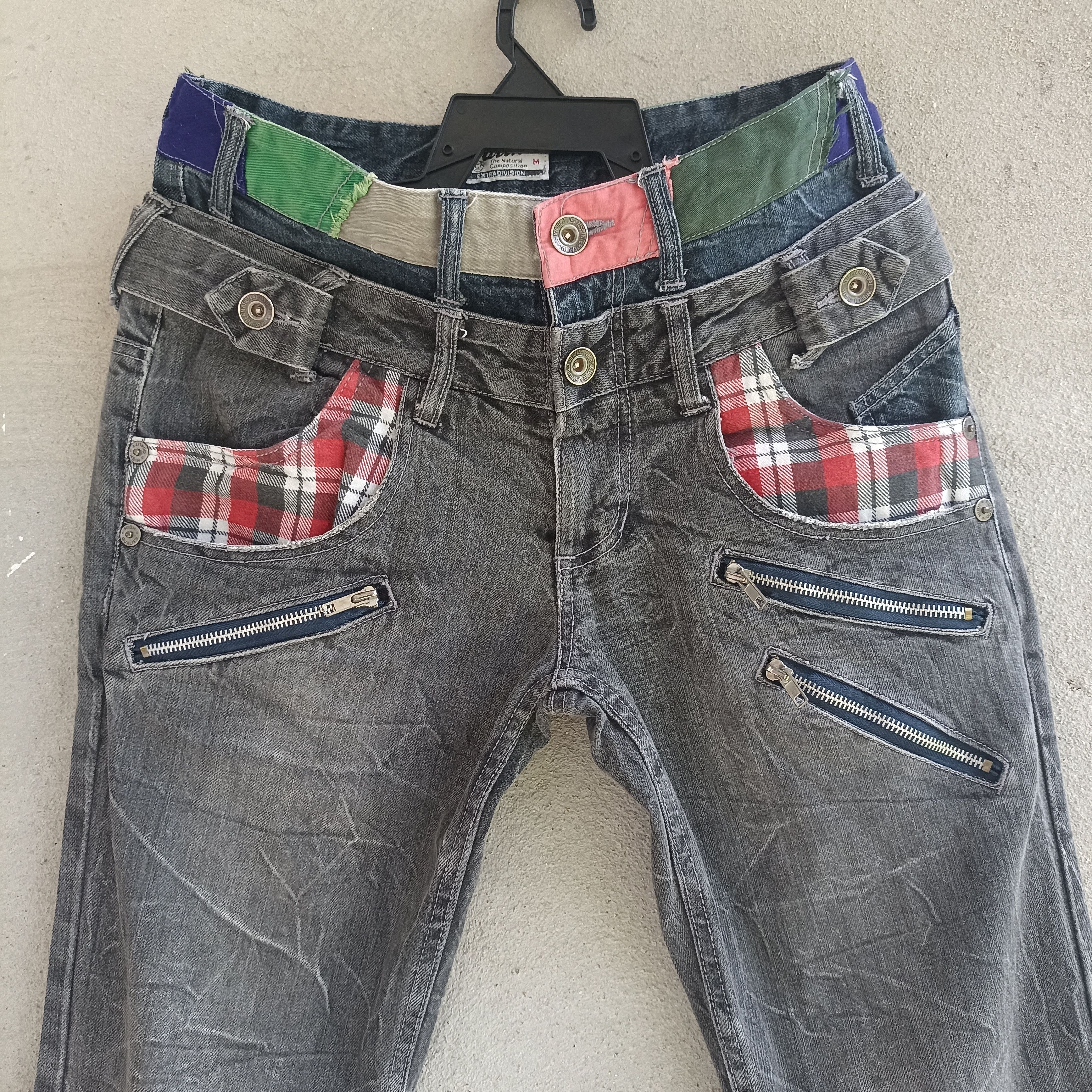 Japanese Brand Patina Seditionaries Doublewaist Patch Jeans Size US 30 / EU 46 - 2 Thumbnail