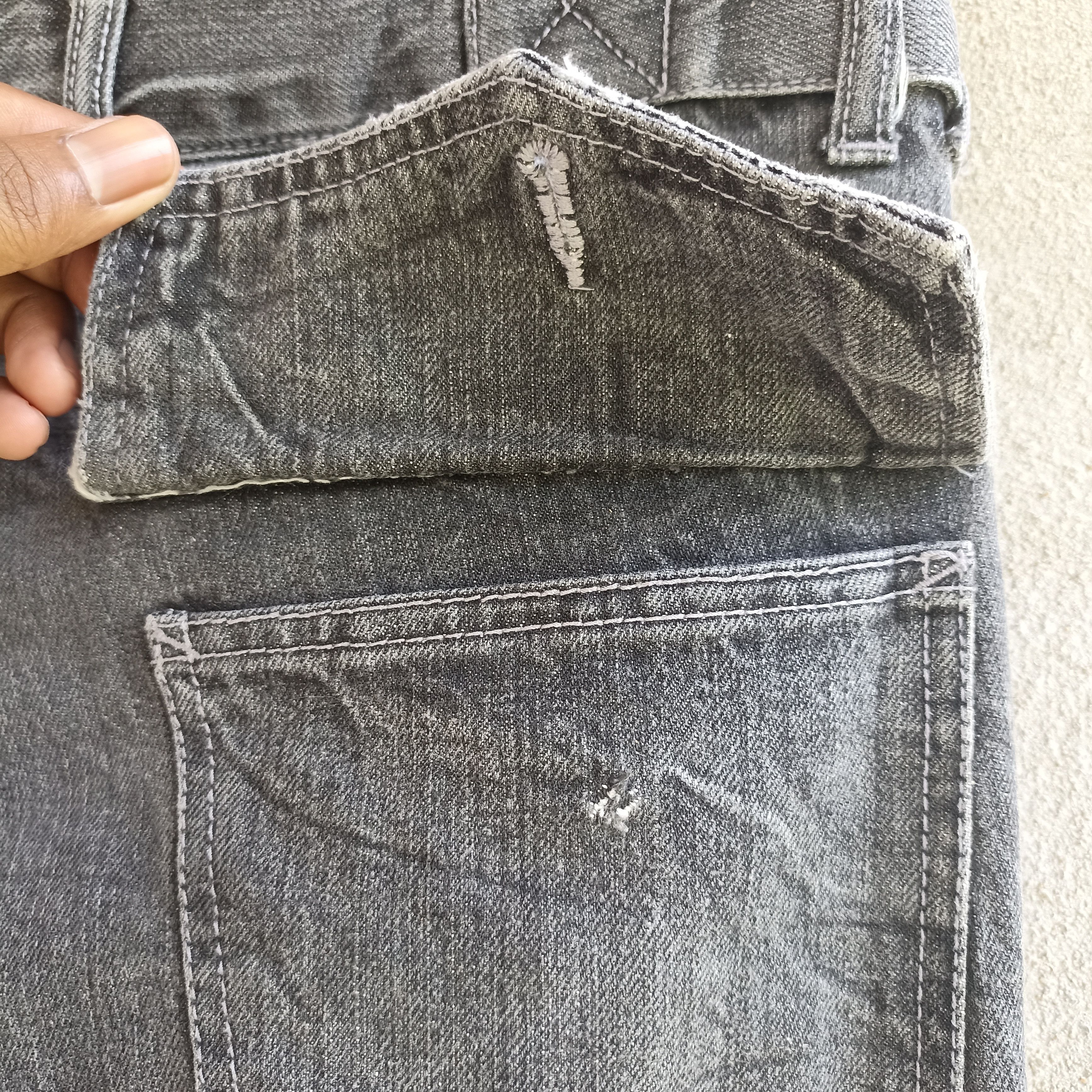 Japanese Brand Patina Seditionaries Doublewaist Patch Jeans Size US 30 / EU 46 - 13 Thumbnail