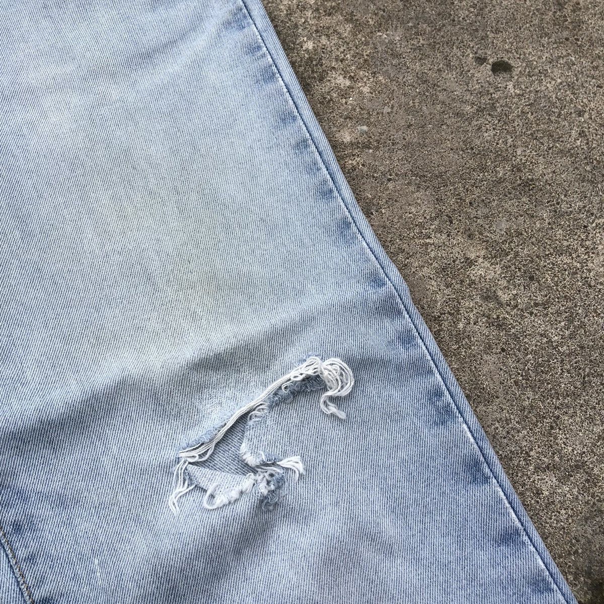 Edwin × Vintage 🔥Rare🔥Edwin 403 Stoned Wash Rips Distress Denim Jeans Size US 30 / EU 46 - 8 Thumbnail