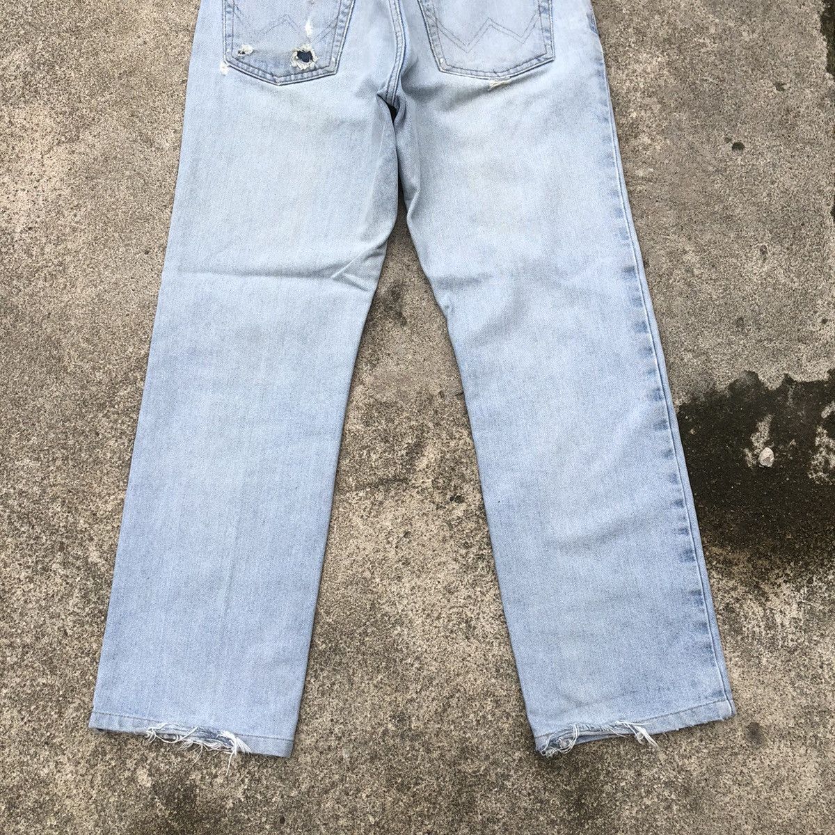 Edwin × Vintage 🔥Rare🔥Edwin 403 Stoned Wash Rips Distress Denim Jeans Size US 30 / EU 46 - 6 Thumbnail