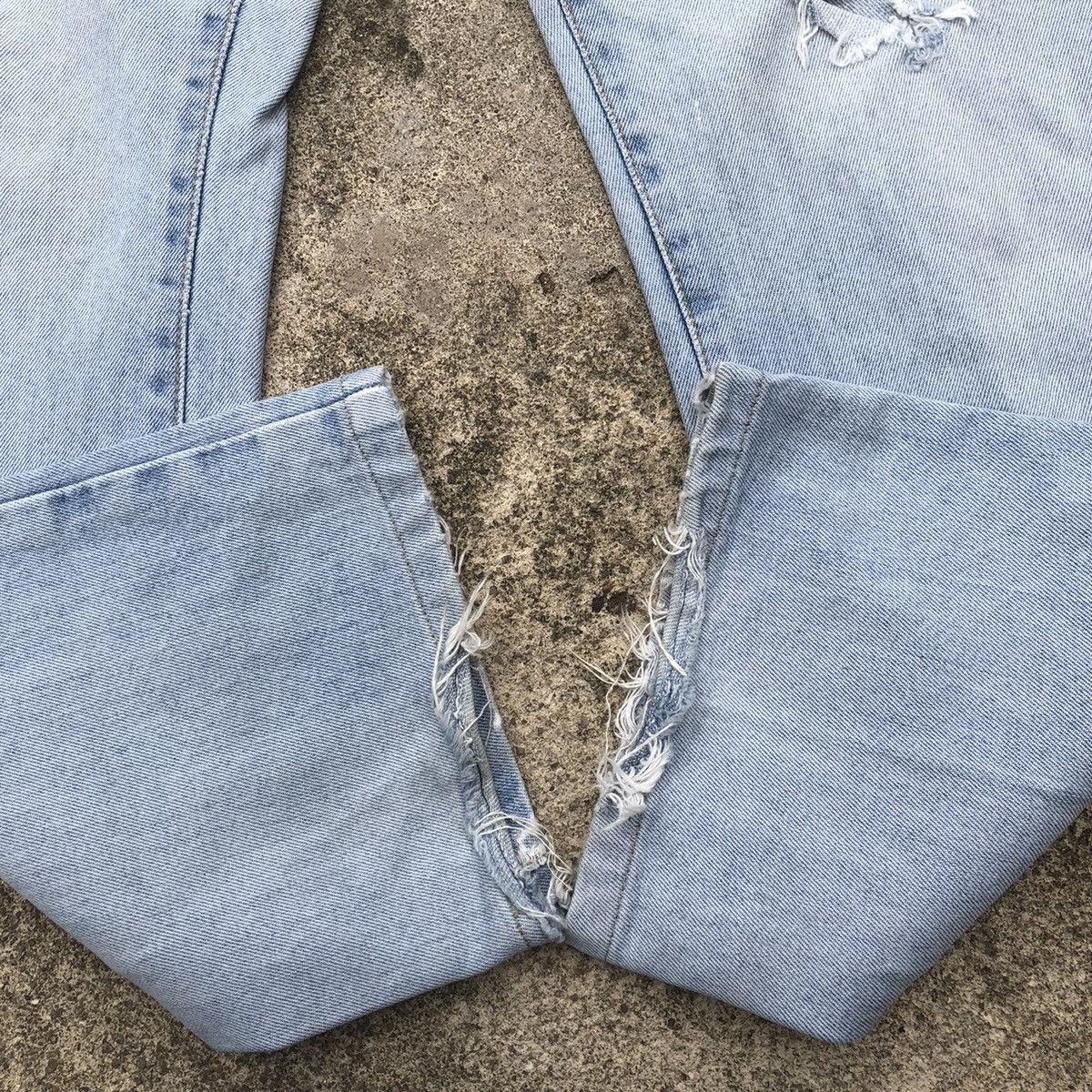 Edwin × Vintage 🔥Rare🔥Edwin 403 Stoned Wash Rips Distress Denim Jeans Size US 30 / EU 46 - 7 Thumbnail