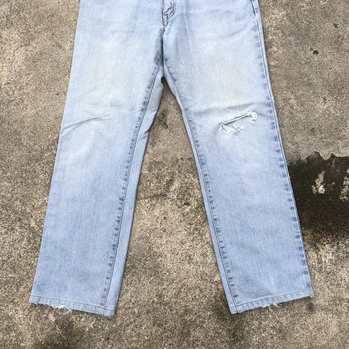 Edwin × Vintage 🔥Rare🔥Edwin 403 Stoned Wash Rips Distress Denim Jeans Size US 30 / EU 46 - 3 Thumbnail