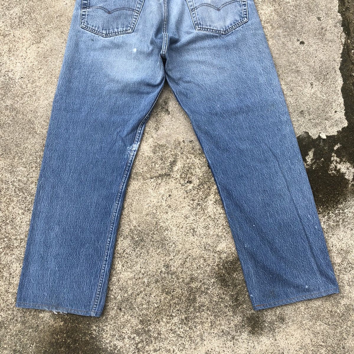 Levi's × Levi's Vintage Clothing 🔥Rare🔥Vintage Levis Stoned Wash Rips Distress Paint Jeans Size US 36 / EU 52 - 6 Thumbnail