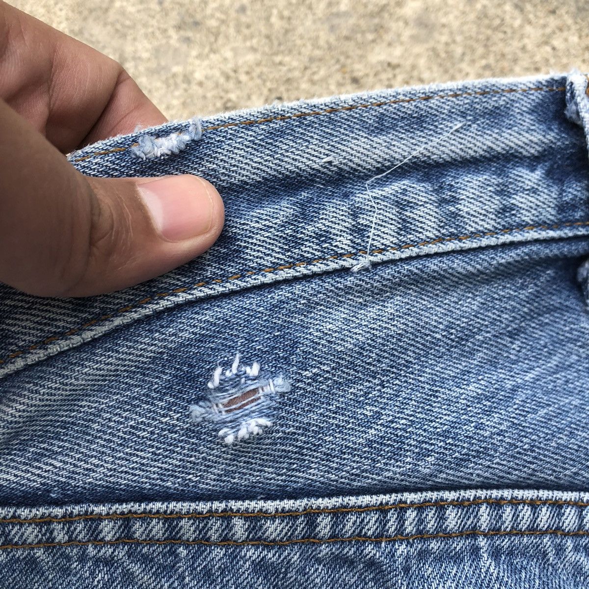 Levi's × Levi's Vintage Clothing 🔥Rare🔥Vintage Levis Stoned Wash Rips Distress Paint Jeans Size US 36 / EU 52 - 14 Thumbnail