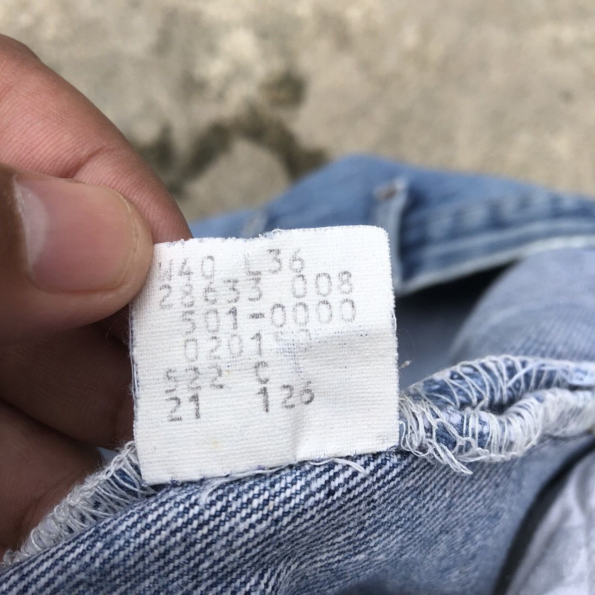 Levi's × Levi's Vintage Clothing 🔥Rare🔥Vintage Levis Stoned Wash Rips Distress Paint Jeans Size US 36 / EU 52 - 20 Thumbnail