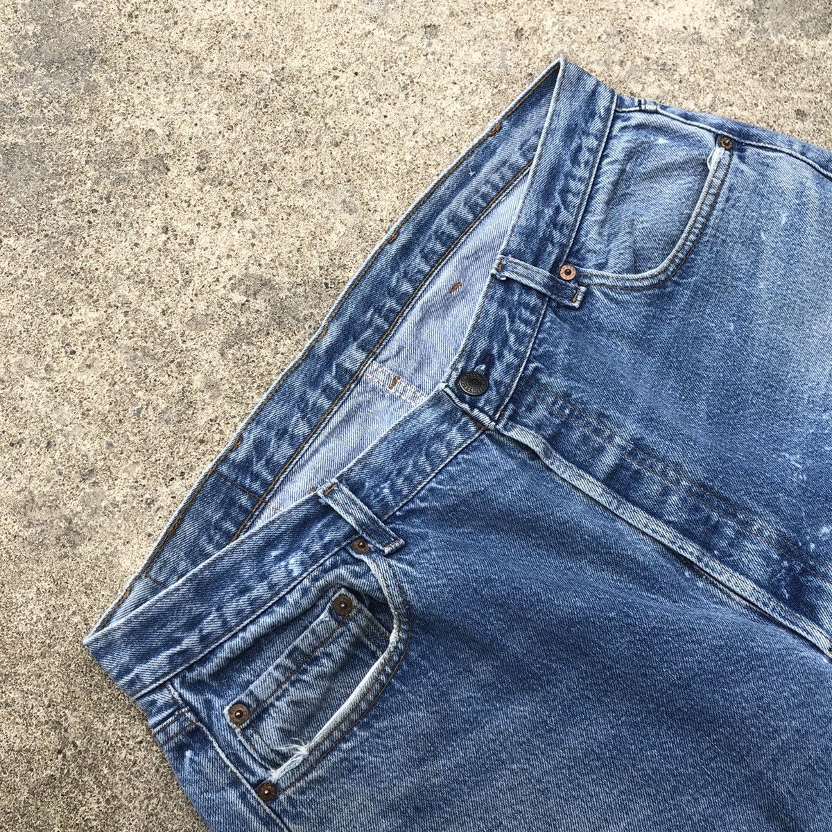 Levi's × Levi's Vintage Clothing 🔥Rare🔥Vintage Levis Stoned Wash Rips Distress Paint Jeans Size US 36 / EU 52 - 15 Thumbnail