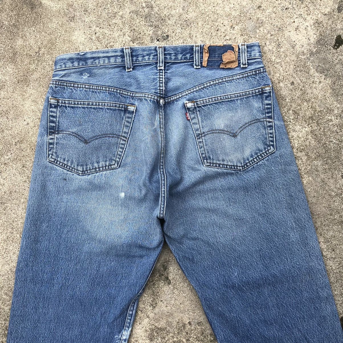 Levi's × Levi's Vintage Clothing 🔥Rare🔥Vintage Levis Stoned Wash Rips Distress Paint Jeans Size US 36 / EU 52 - 5 Thumbnail