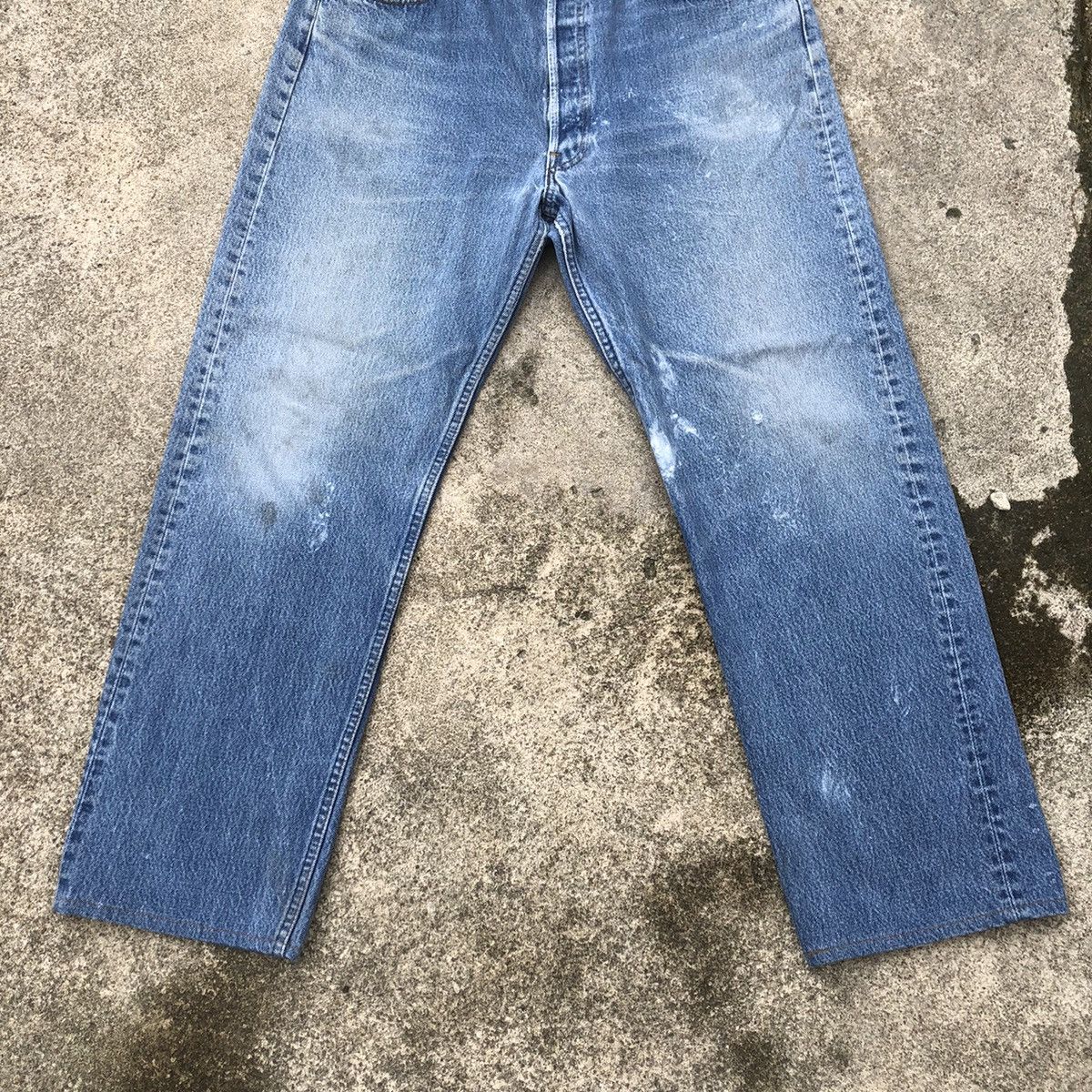 Levi's × Levi's Vintage Clothing 🔥Rare🔥Vintage Levis Stoned Wash Rips Distress Paint Jeans Size US 36 / EU 52 - 3 Thumbnail