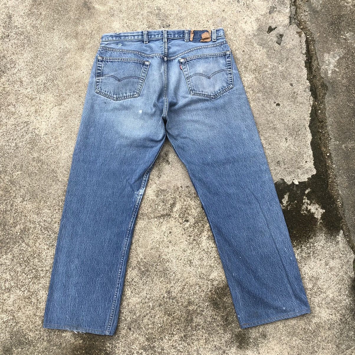 Levi's × Levi's Vintage Clothing 🔥Rare🔥Vintage Levis Stoned Wash Rips Distress Paint Jeans Size US 36 / EU 52 - 4 Thumbnail