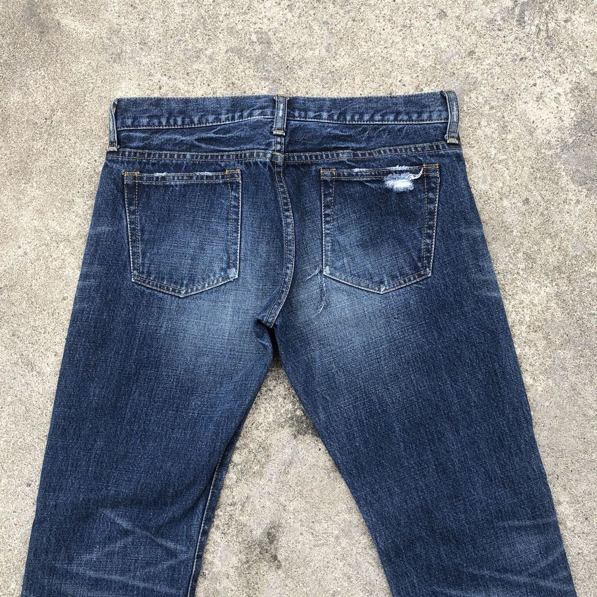 Japanese Brand 🔥Sick🔥🇯🇵As Know As Stoned Wash Patchwork Rips Distress Jeans Size US 31 - 5 Thumbnail