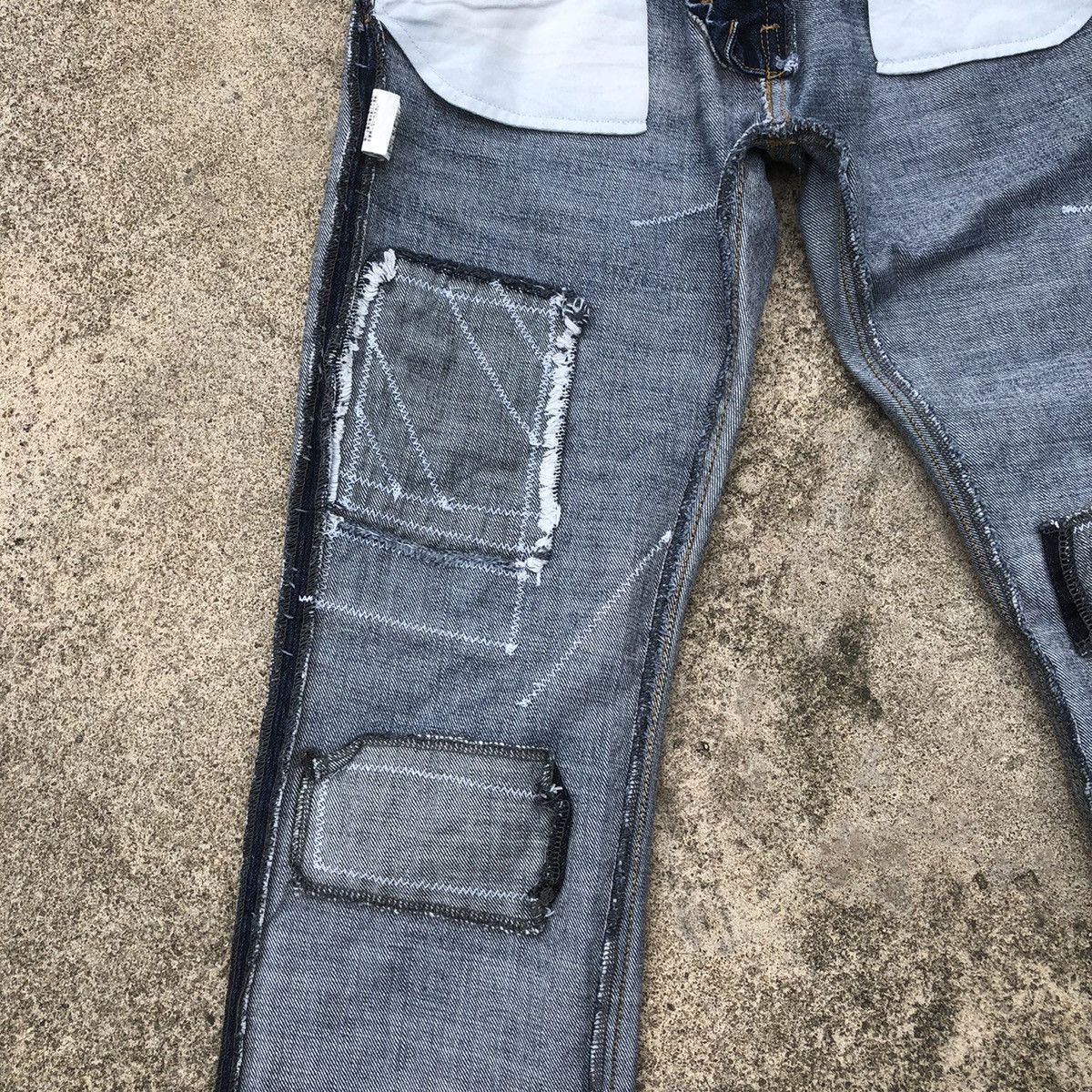 Japanese Brand 🔥Sick🔥🇯🇵As Know As Stoned Wash Patchwork Rips Distress Jeans Size US 31 - 10 Thumbnail