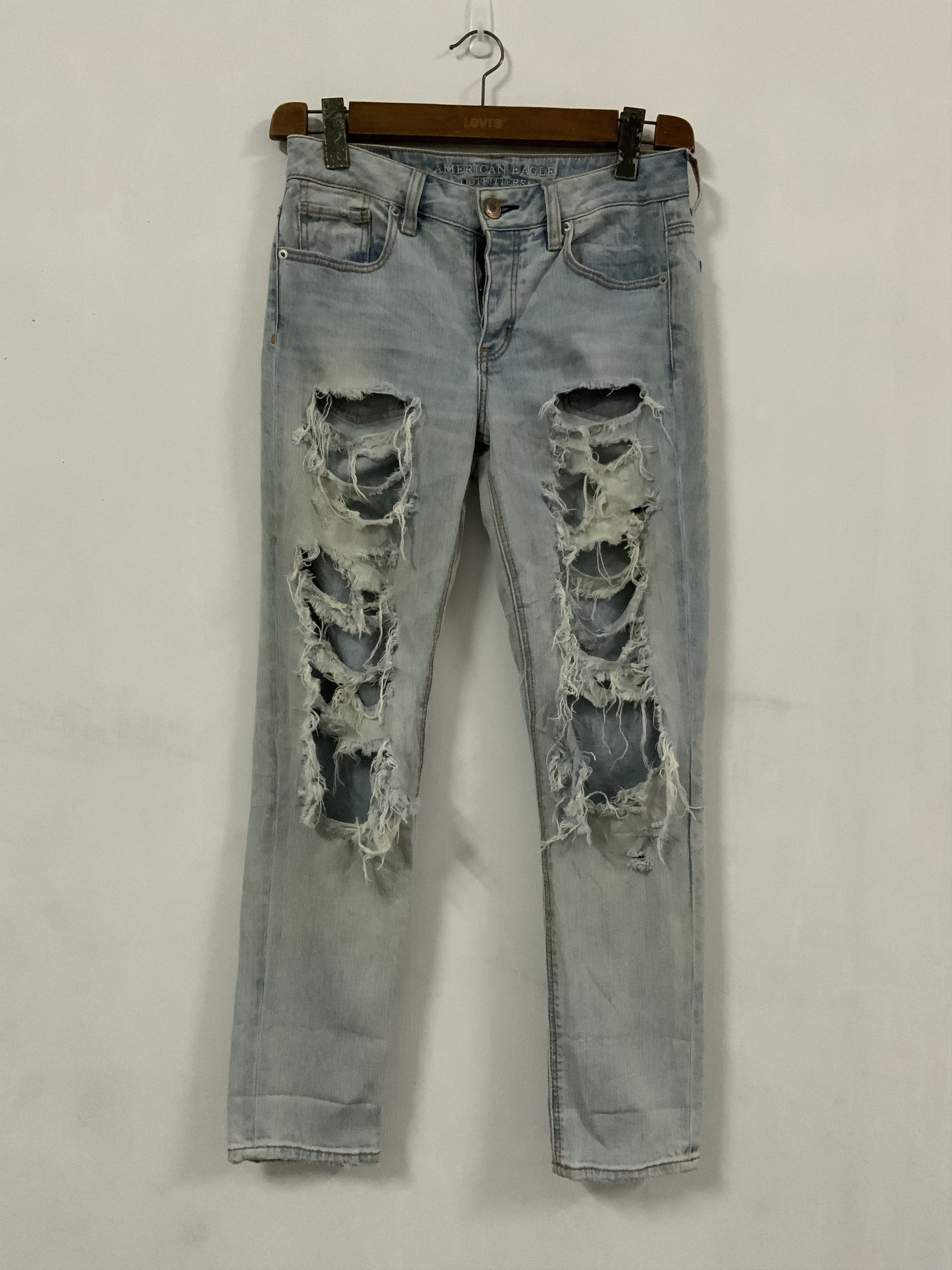 American Eagle Outfitters American Eagle Outfitters Distressed Denim Jeans Size US 30 / EU 46 - 1 Thumbnail