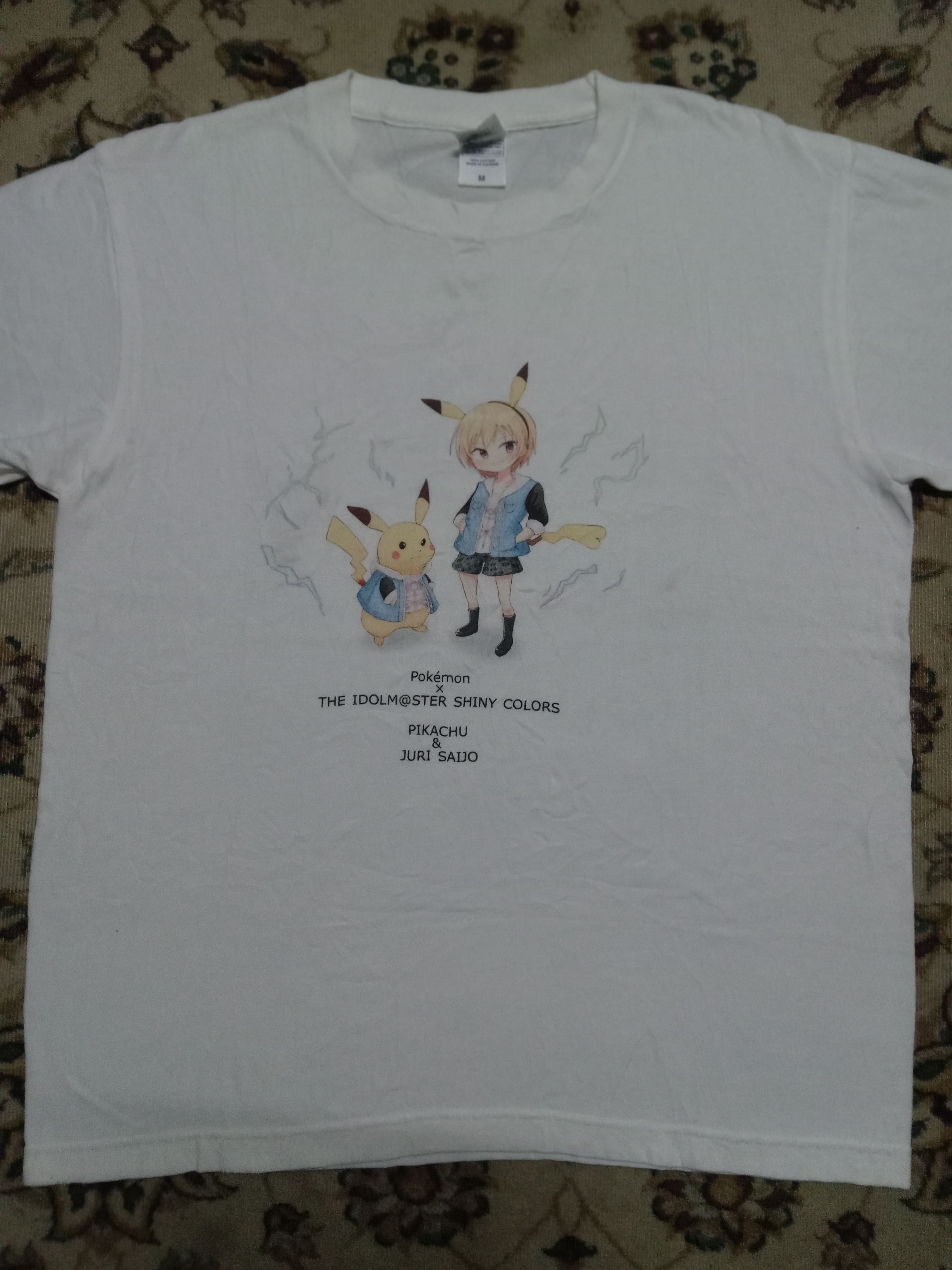 Anime × Nintendo Pokemon x The Idolm@ster Tee game anime Nintendo Bandai Size US M / EU 48-50 / 2 - 2 Thumbnail