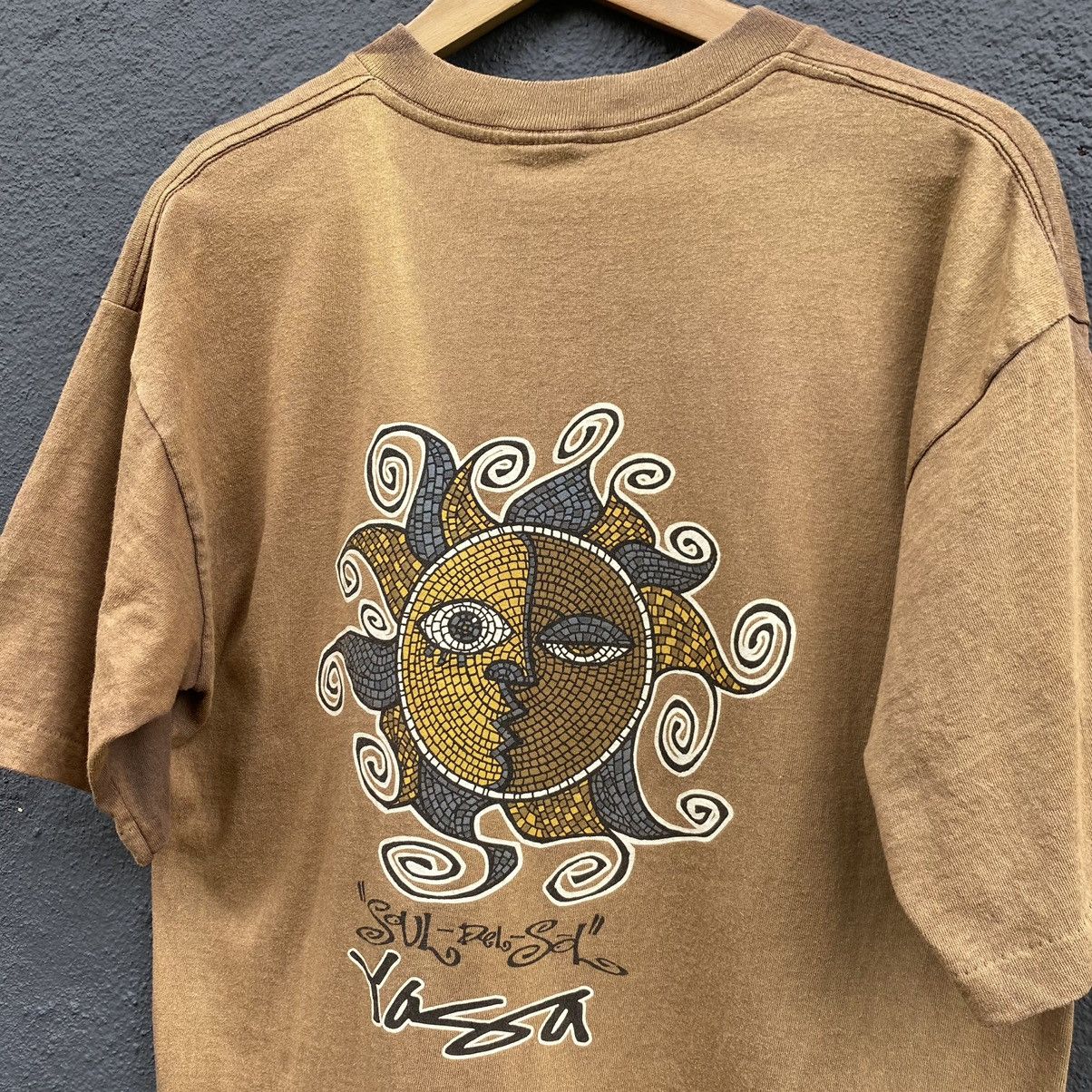 Vintage Thrashed Faded Vintage 90s Soul Del Sol Surf Style Art Tee Size US L / EU 52-54 / 3 - 3 Thumbnail