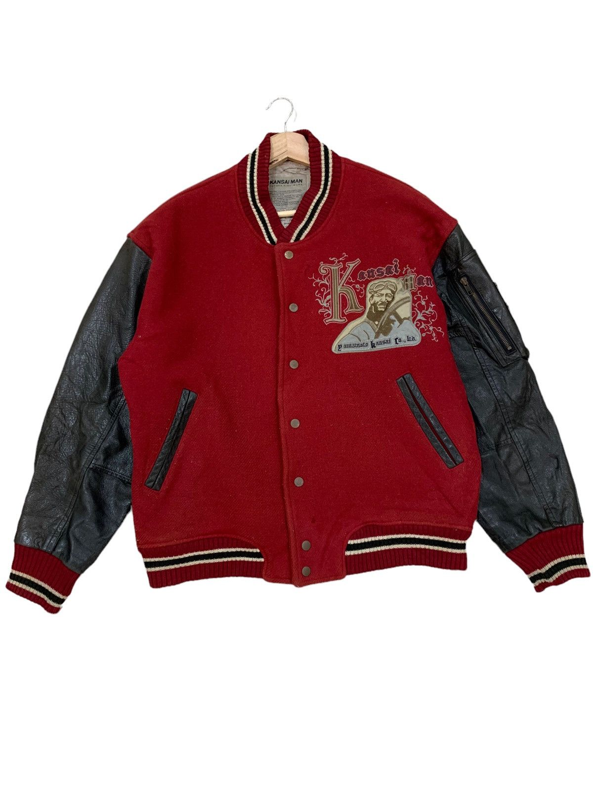 Kansai Yamamoto 🔥RARE VTG KANSAI MAN YUTAKA NISHIMURA VARSITY JACKETS Size US L / EU 52-54 / 3 - 7 Thumbnail