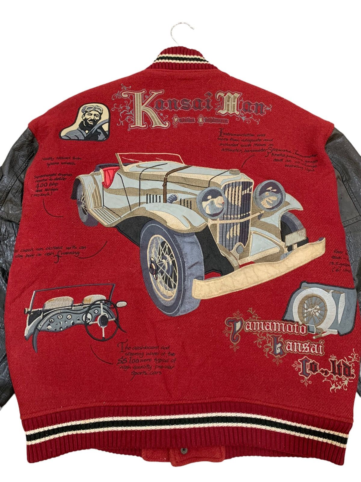 Kansai Yamamoto 🔥RARE VTG KANSAI MAN YUTAKA NISHIMURA VARSITY JACKETS Size US L / EU 52-54 / 3 - 3 Thumbnail