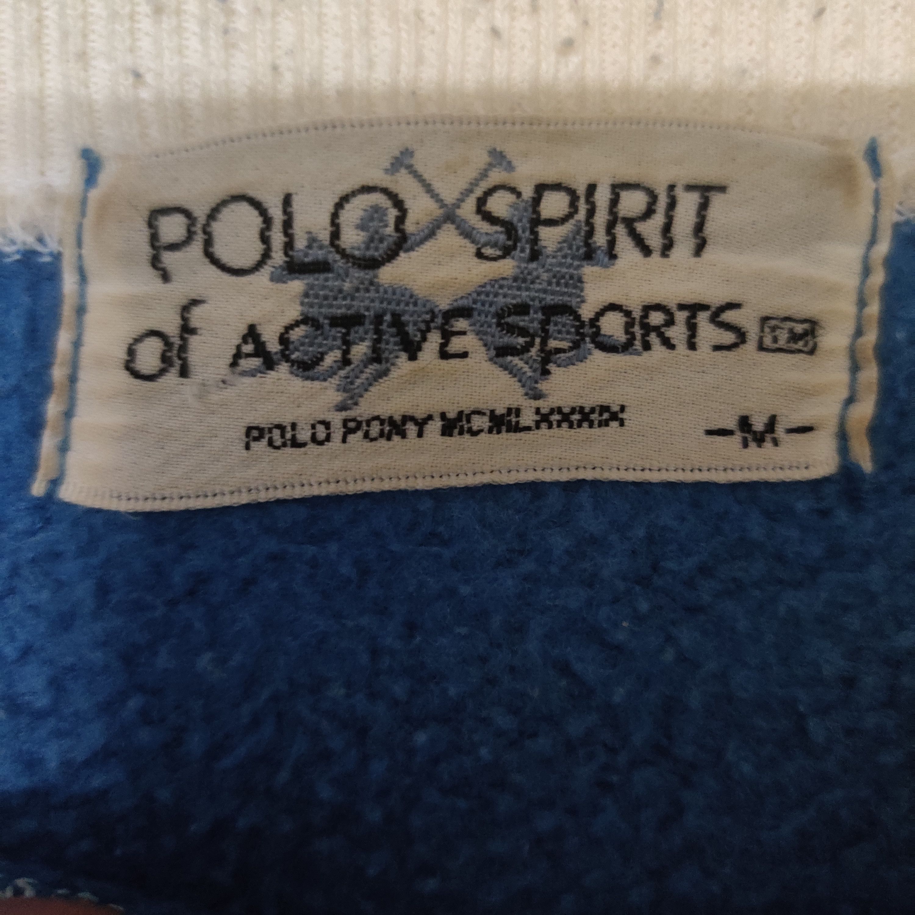 Japanese Brand Vintage Polo Spirit Active Sports Sweatshirt Embroidery Size US M / EU 48-50 / 2 - 4 Thumbnail