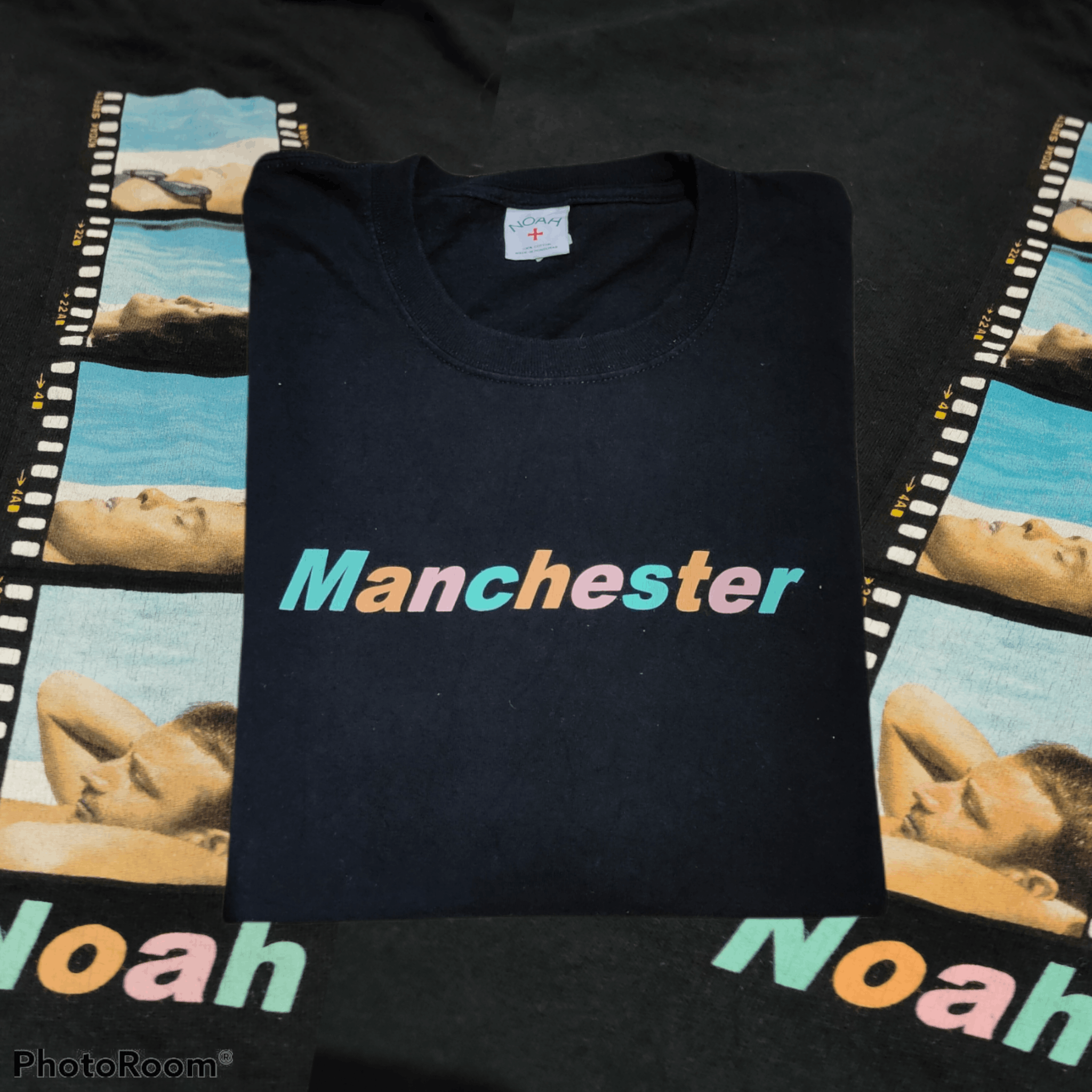 Image of Hype x Noah Manchester Oversized Tshirt in Black, Men's (Size 2XL)