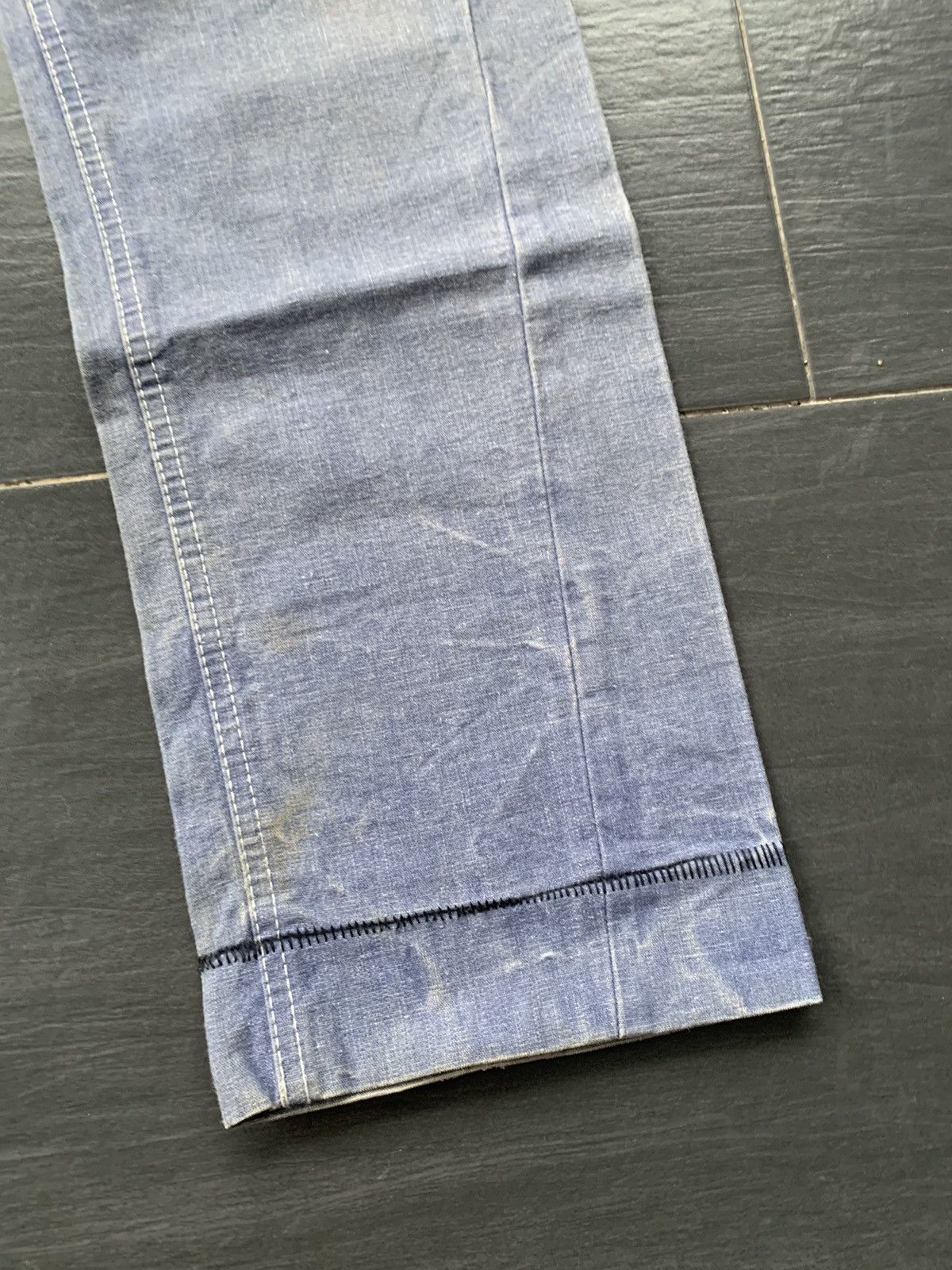 Japanese Brand × Le Grande Bleu (L.G.B.) × Vintage Guell Mustard Faded Wash Denim Size US 31 - 2 Thumbnail