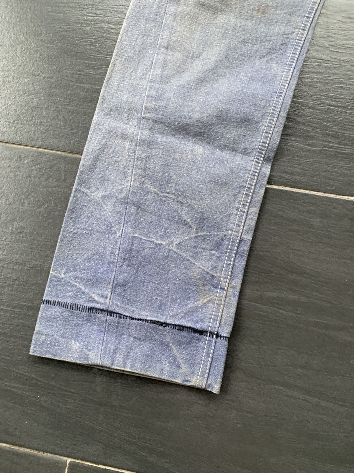 Japanese Brand × Le Grande Bleu (L.G.B.) × Vintage Guell Mustard Faded Wash Denim Size US 31 - 3 Thumbnail