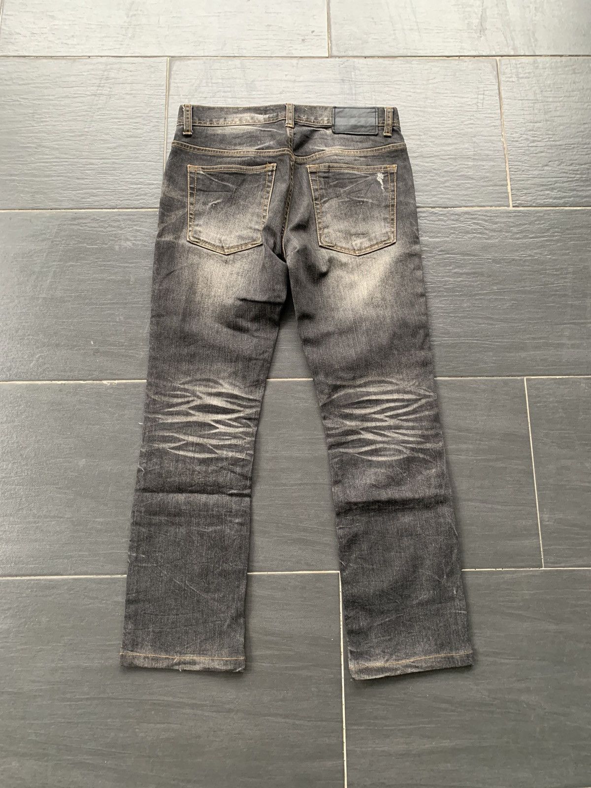 If Six Was Nine × Japanese Brand Flat Life Distressed Denim Size US 31 - 7 Thumbnail