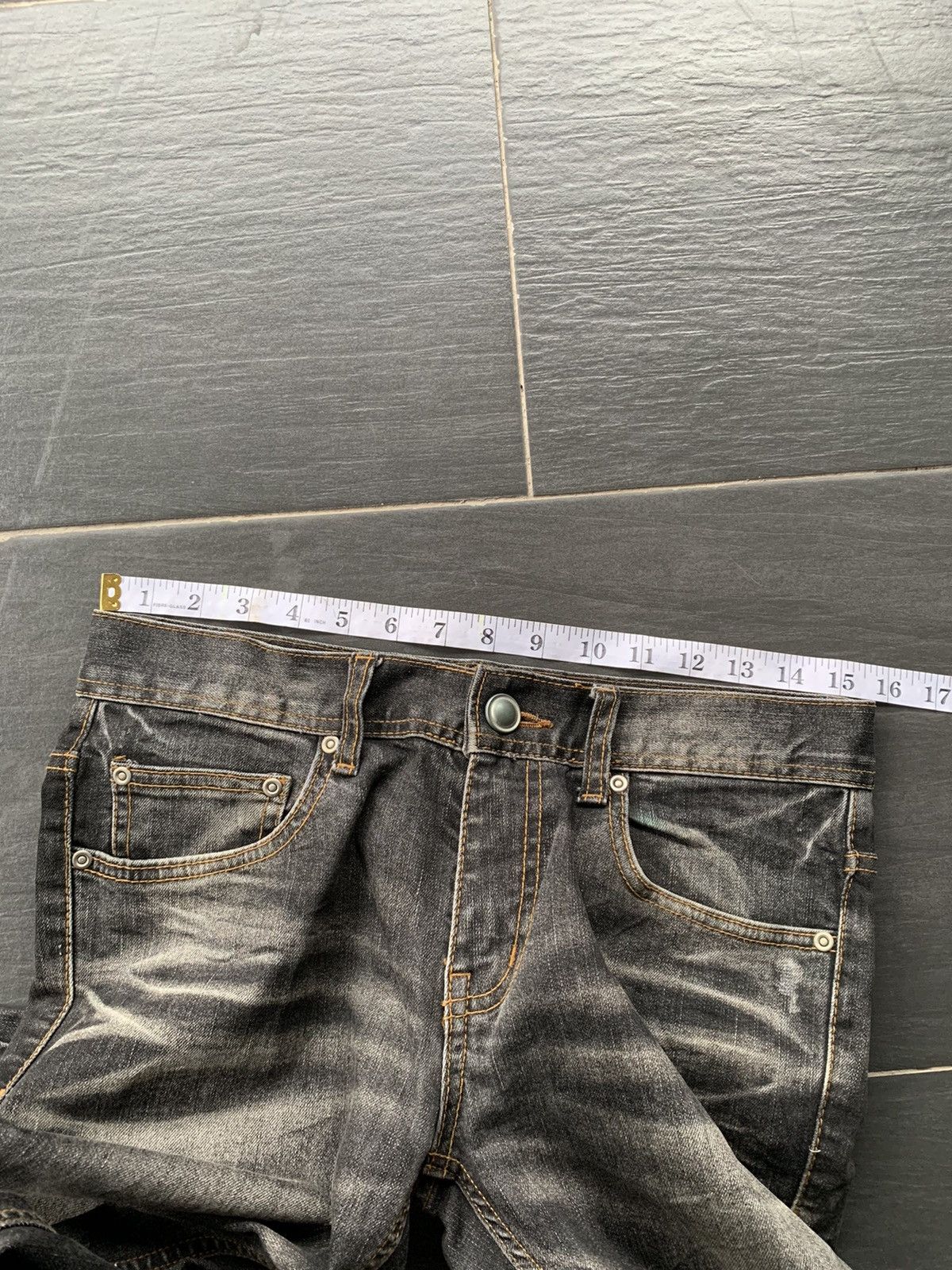 If Six Was Nine × Japanese Brand Flat Life Distressed Denim Size US 31 - 10 Thumbnail