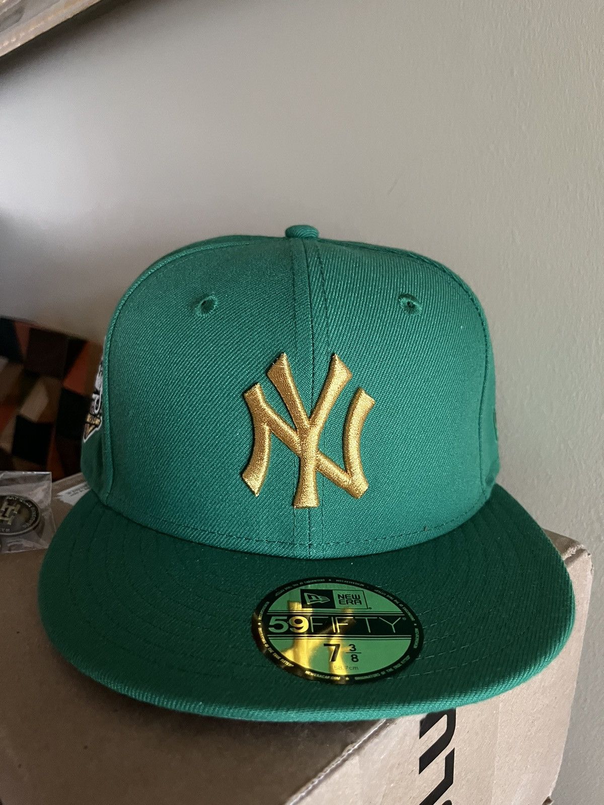 Hat Club × New Era 7 3/8 New York Yankees hat club Olympic bronze 1998 ws patch Size ONE SIZE - 2 Thumbnail