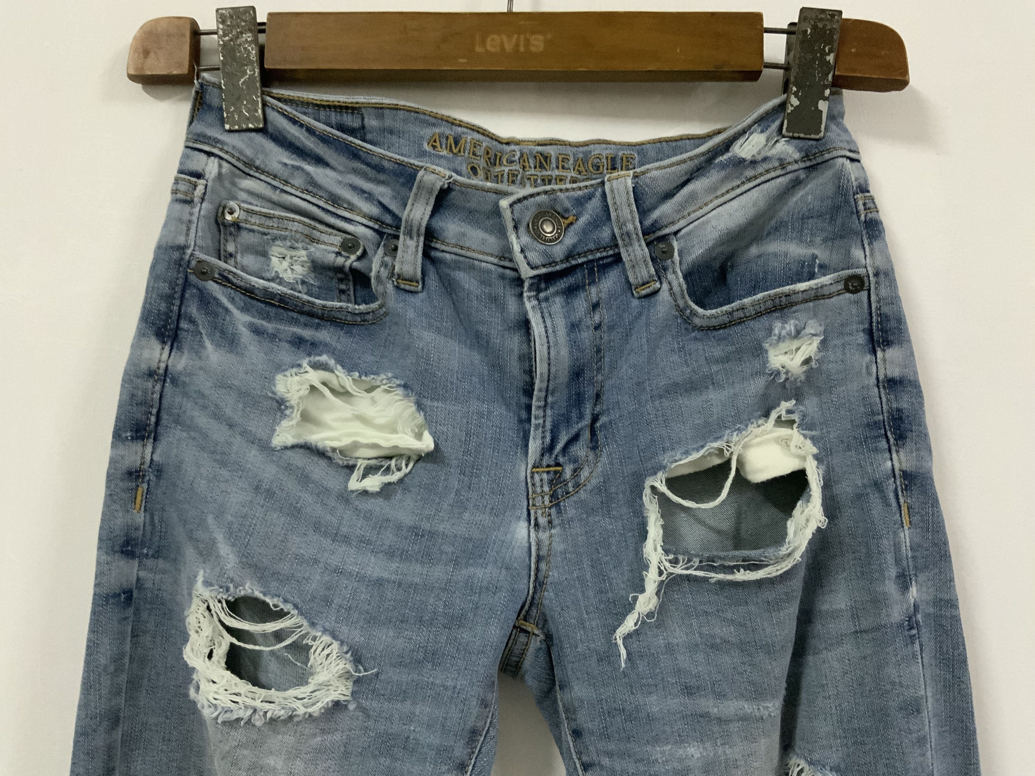 Vintage American Eagle Outfitter Distressed Super Skinny Jean Size US 30 / EU 46 - 3 Thumbnail