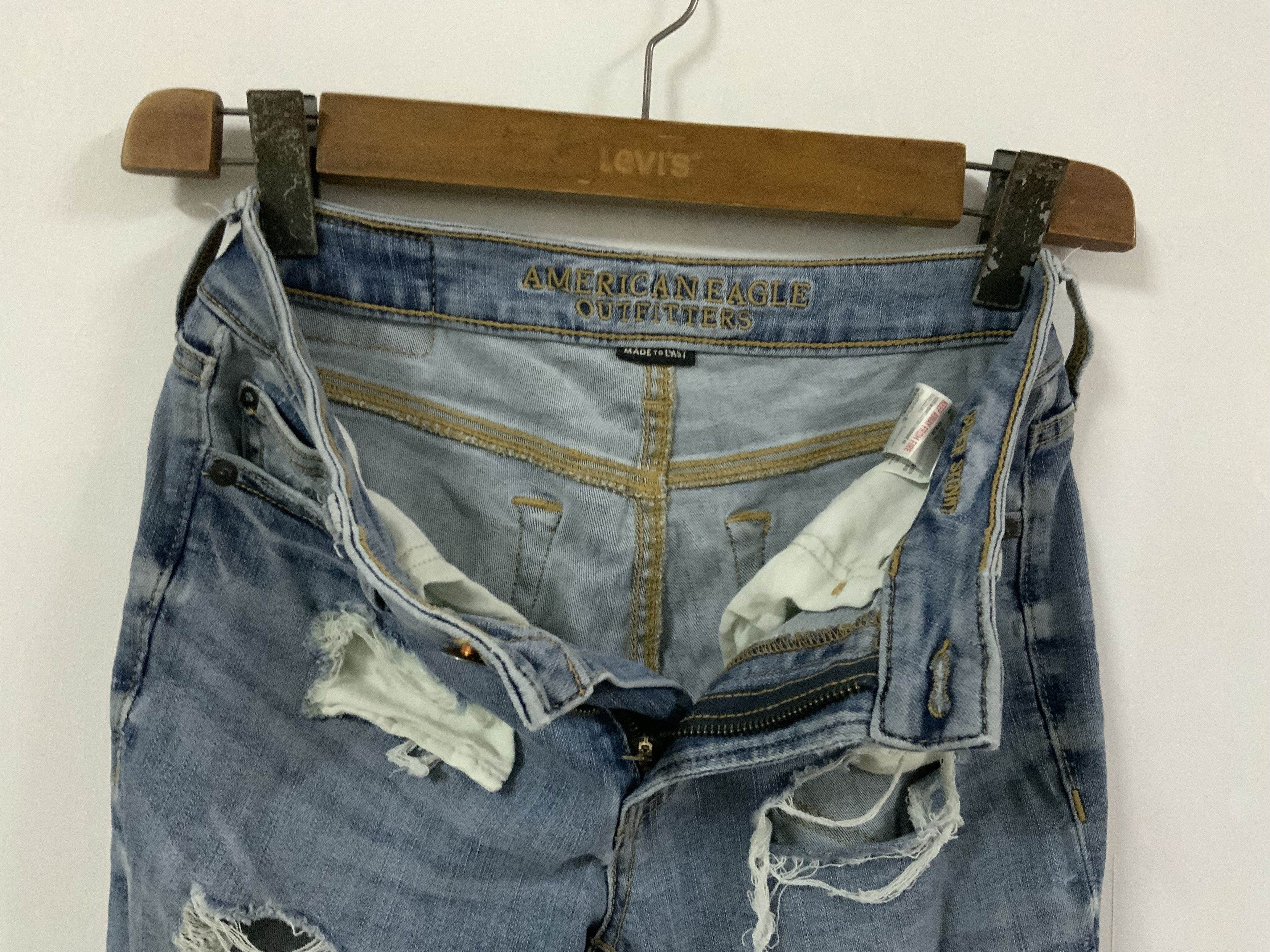 Vintage American Eagle Outfitter Distressed Super Skinny Jean Size US 30 / EU 46 - 11 Thumbnail