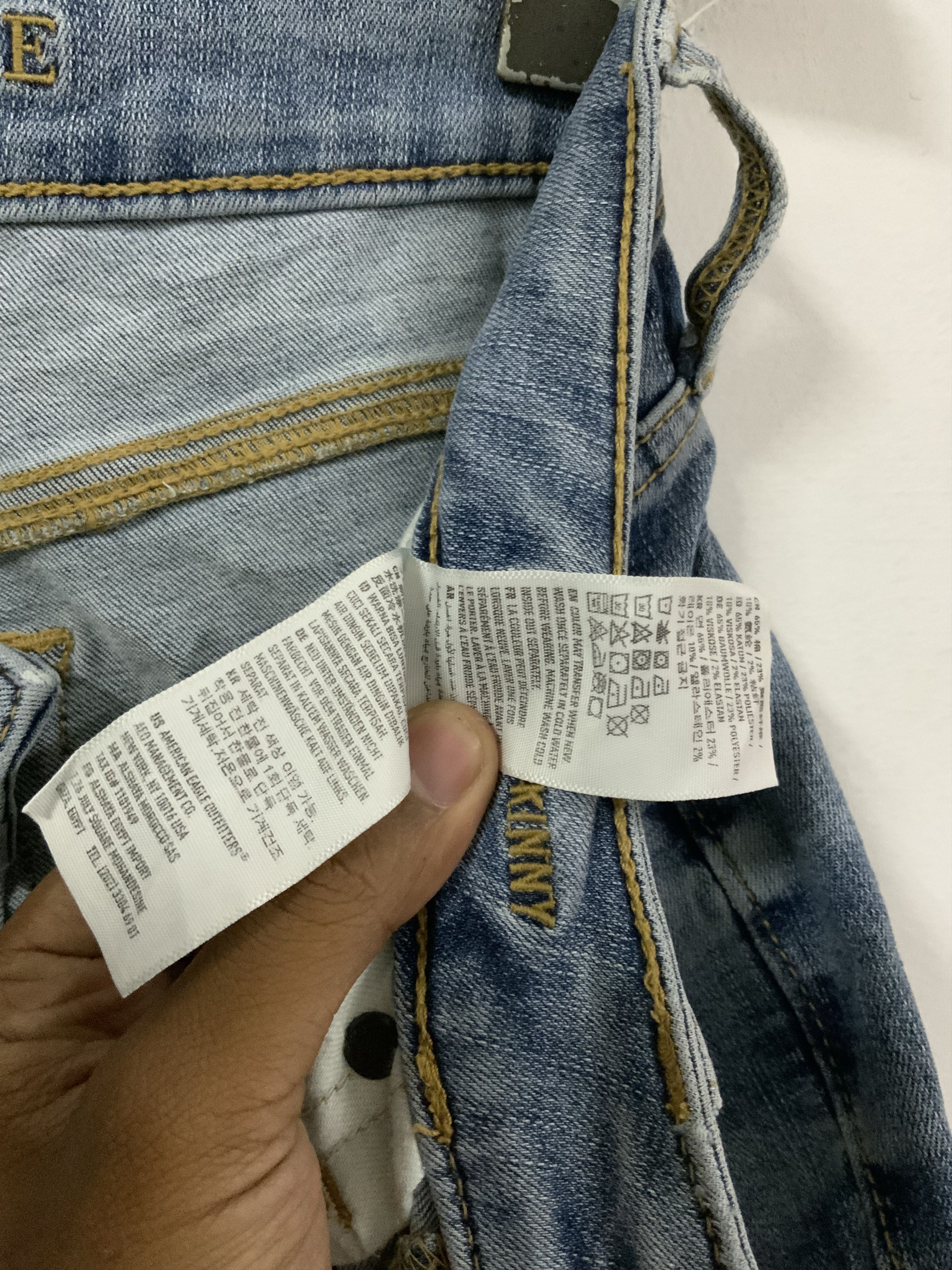 Vintage American Eagle Outfitter Distressed Super Skinny Jean Size US 30 / EU 46 - 16 Thumbnail