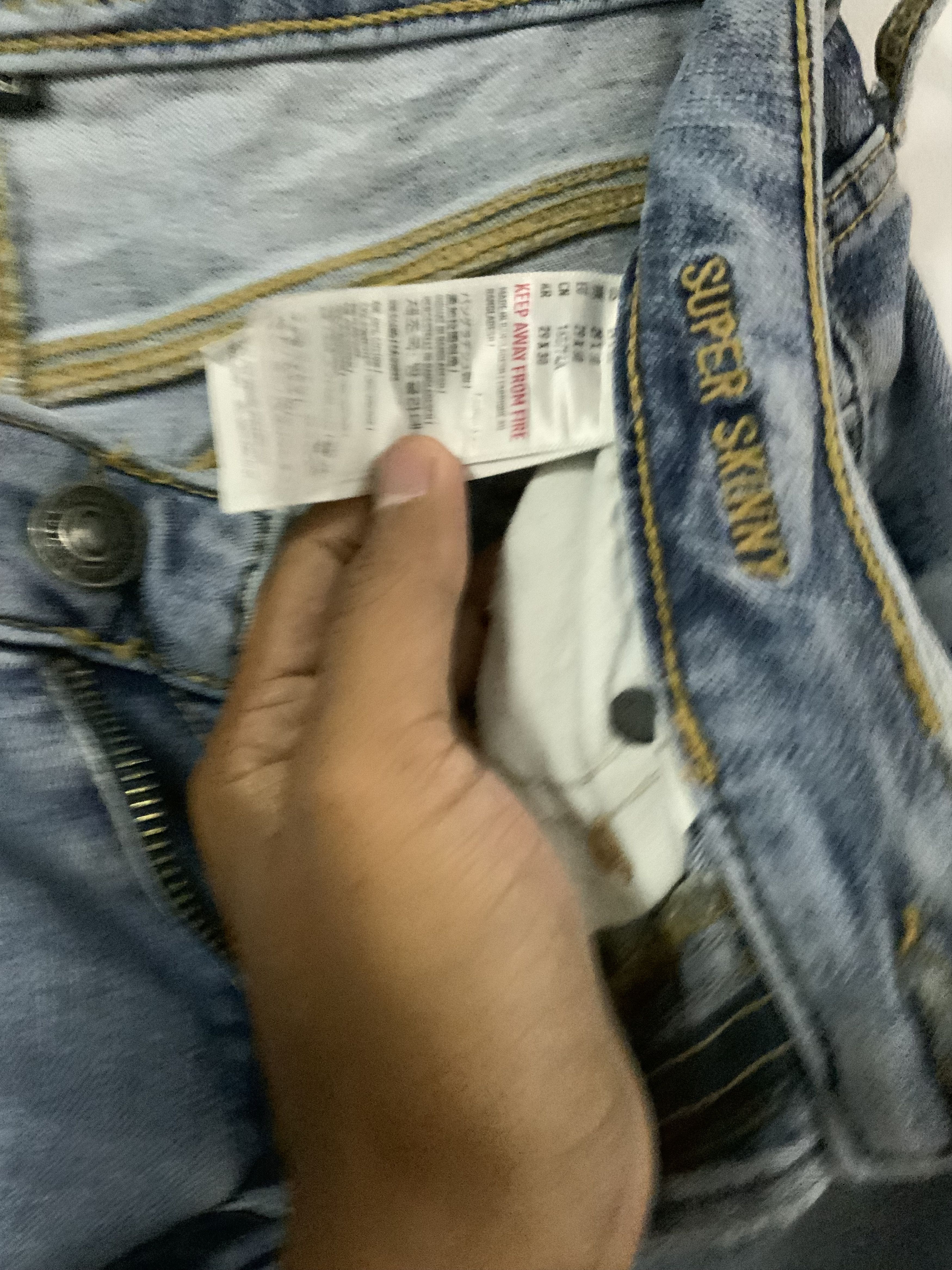 Vintage American Eagle Outfitter Distressed Super Skinny Jean Size US 30 / EU 46 - 14 Thumbnail