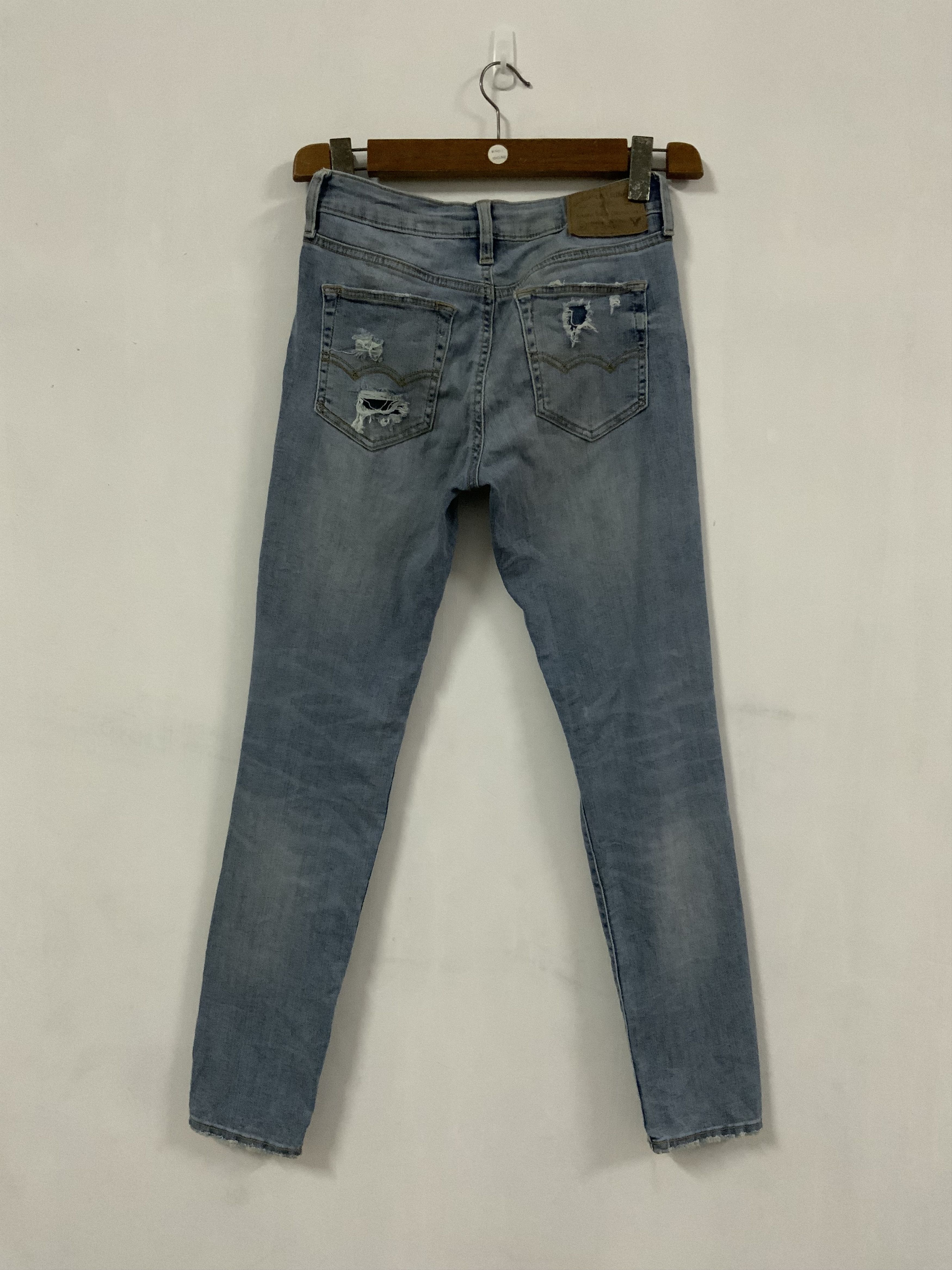 Vintage American Eagle Outfitter Distressed Super Skinny Jean Size US 30 / EU 46 - 2 Thumbnail