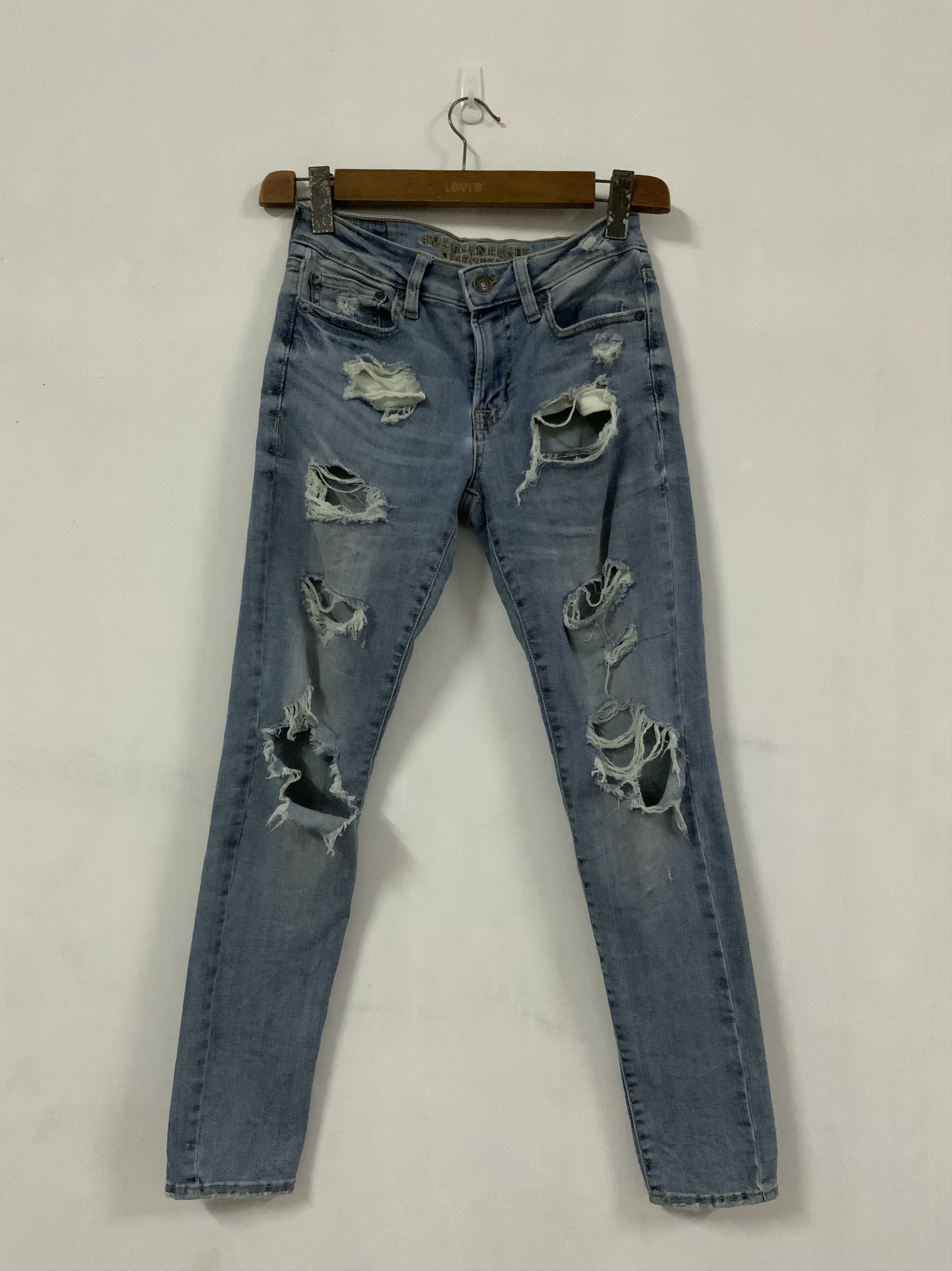 Vintage American Eagle Outfitter Distressed Super Skinny Jean Size US 30 / EU 46 - 1 Thumbnail