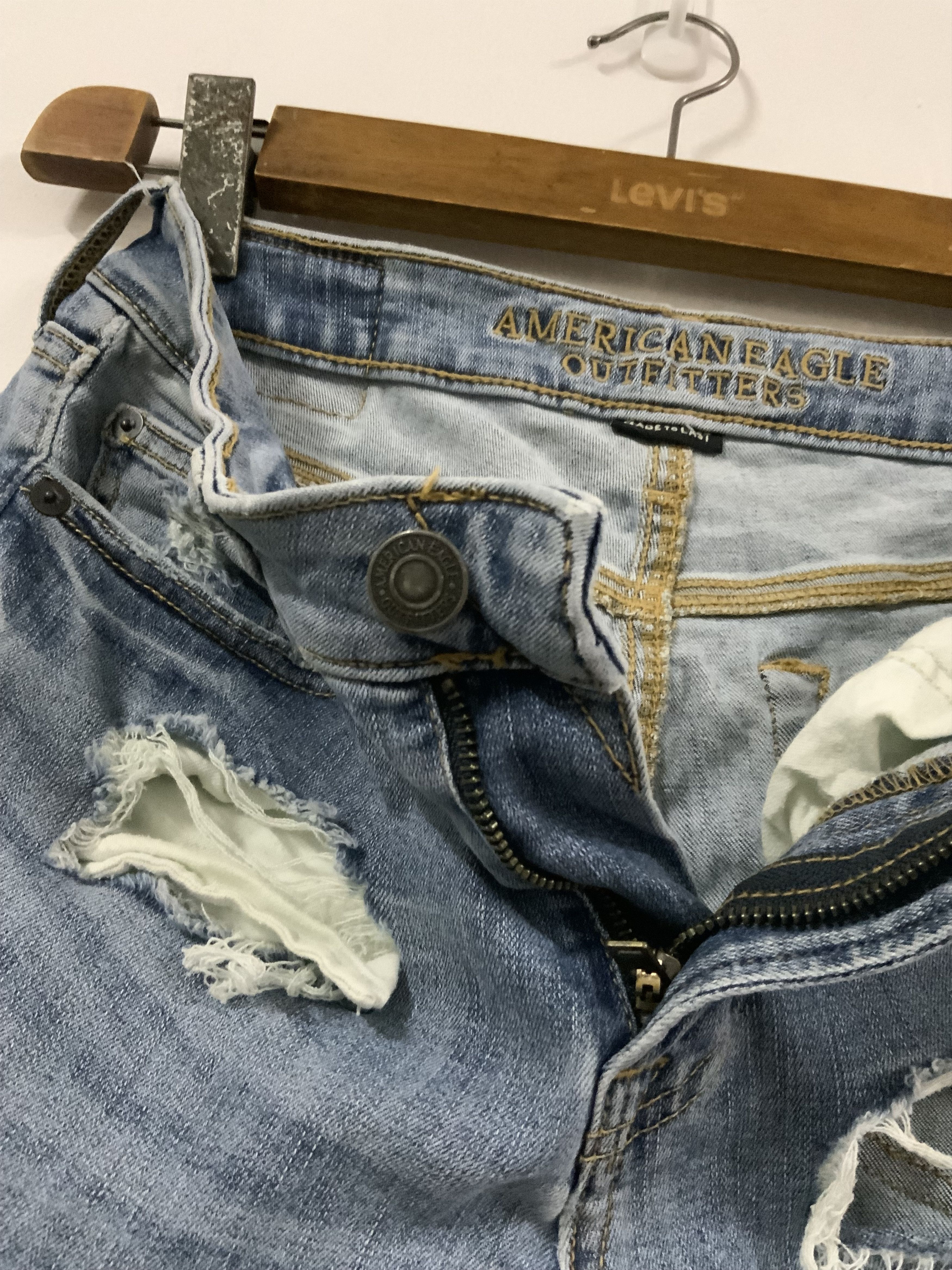 Vintage American Eagle Outfitter Distressed Super Skinny Jean Size US 30 / EU 46 - 12 Thumbnail