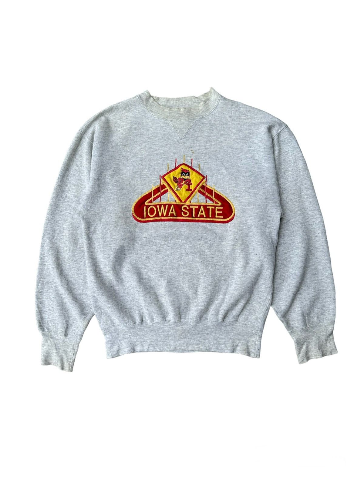 image of American College x Vintage Iowa States University Sweatshirt in White, Men's (Size Medium)
