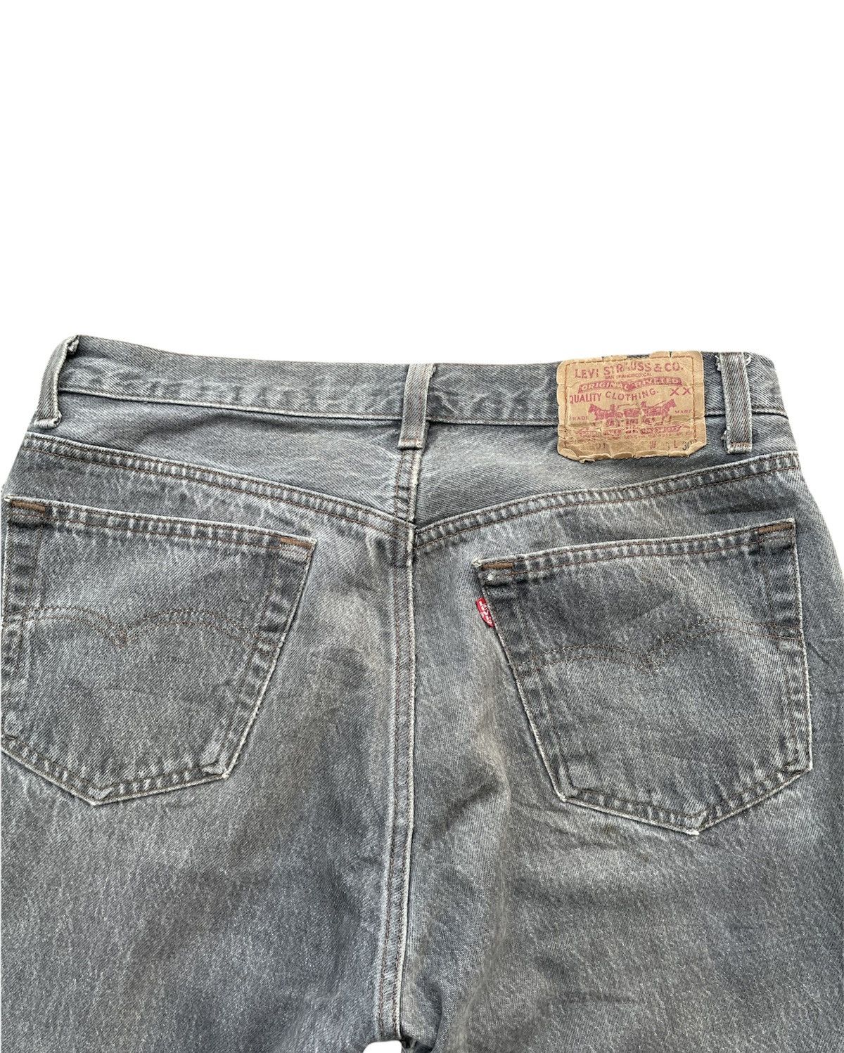 Levi's Levi’s 501 e Vintage 1999 Usa Aging Faded Wash Size US 33 - 13 Thumbnail