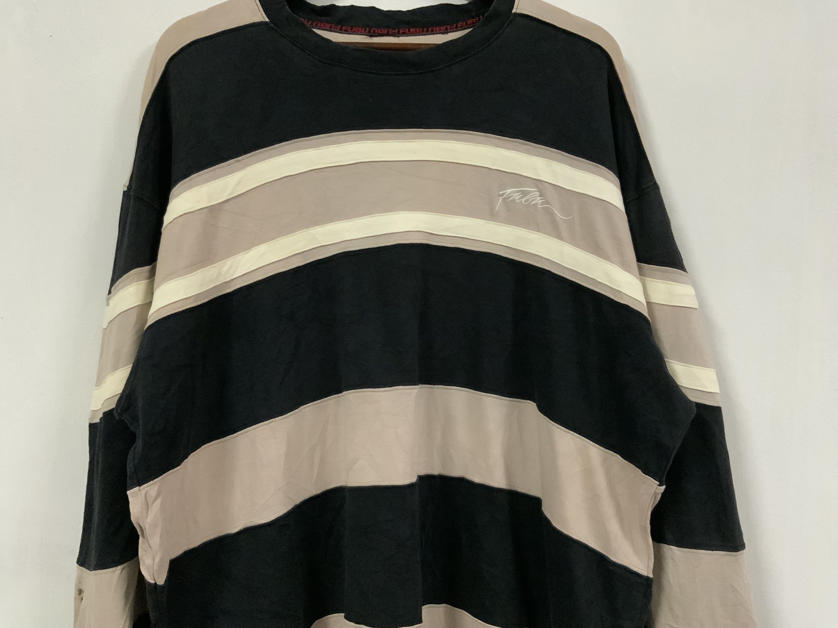 Fubu Fubu XL Striped Long Sleeve T-Shirt Size US XL / EU 56 / 4 - 5 Thumbnail